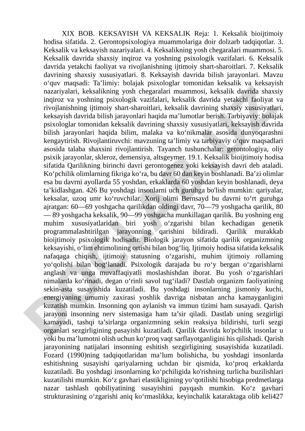 Keksalik va keksayish bioijtimoiy hodisa sifatida