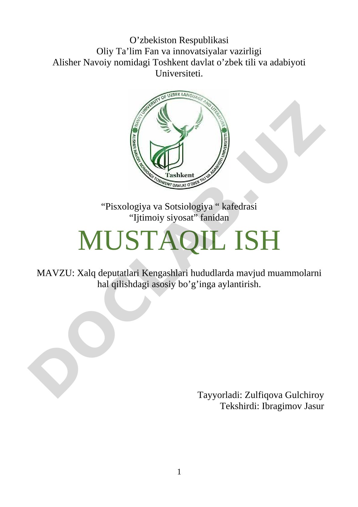 Xalq deputatlari Kengashlari hududlarda mavjud muammolarni hal qilishdagi asosiy bo'g'inga aylantirish