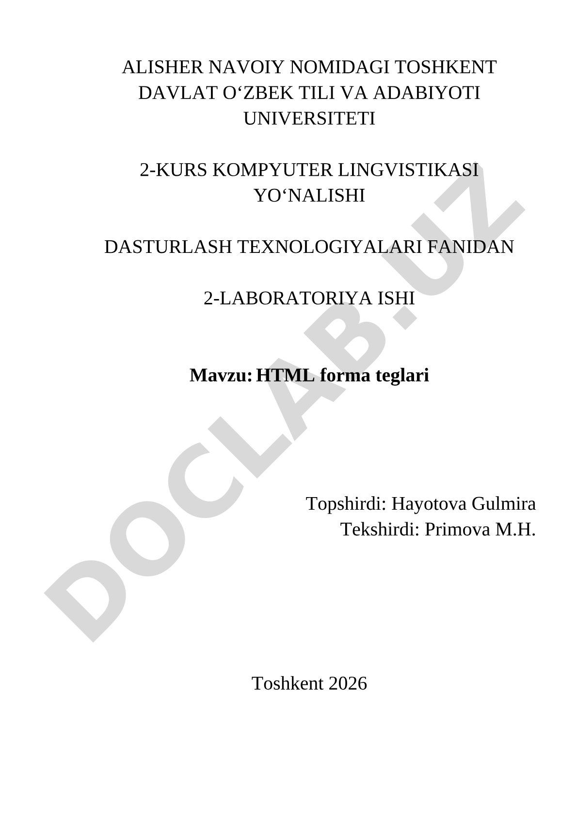 HTML forma teglari