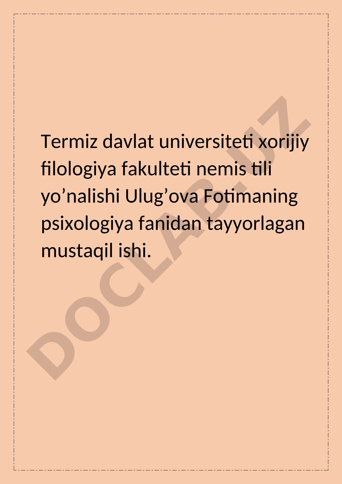 Muloqot va shaxslararo muloqot psixologiyasi