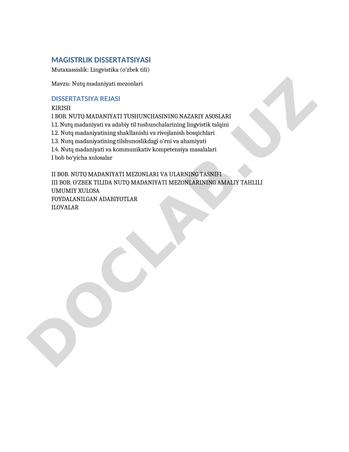 Nutq madaniyati mezonlari