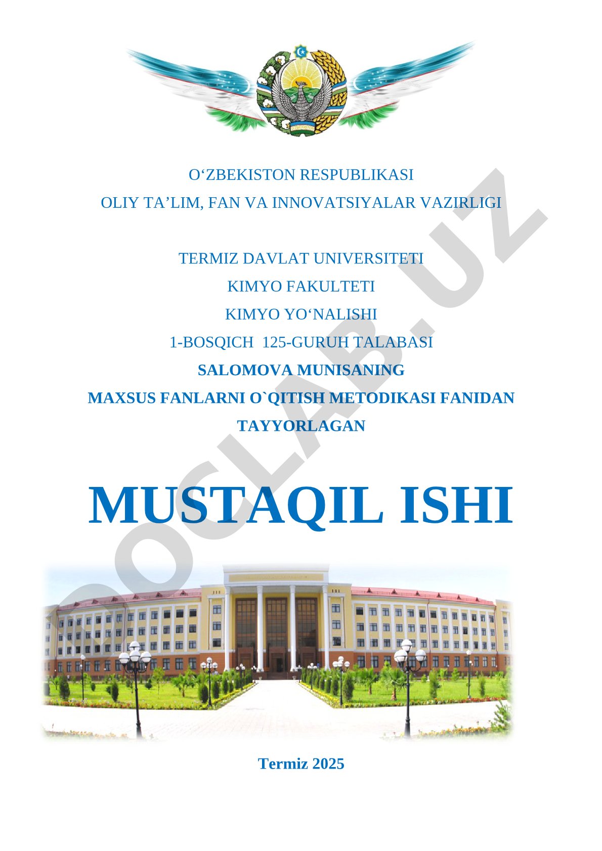 Ta’limning uzluksizligi. O‘z-o‘zini o‘rganish va o‘z-o‘zini tarbiyalash qobiliyatlarini rivojlantirish usullari