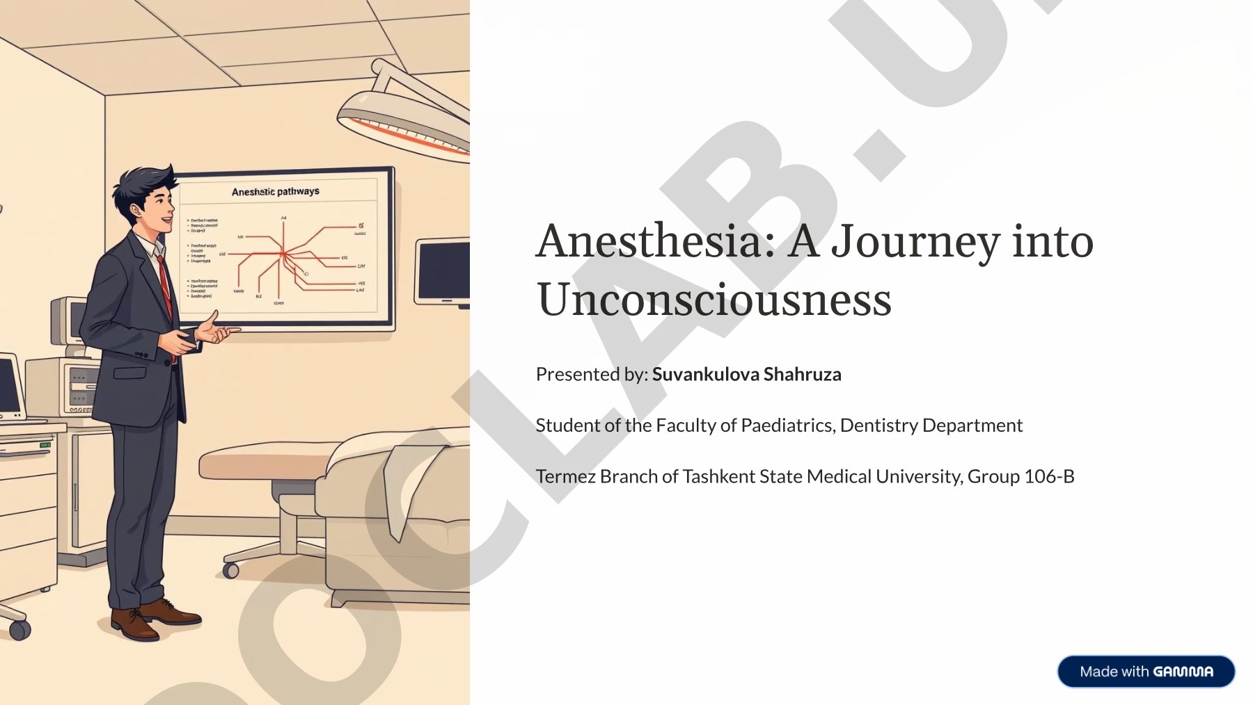 Anesthesia: A Journey into Unconsciousness
