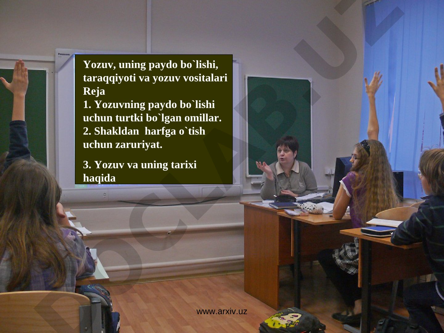 Yozuvning paydo bo'lishi, taraqqiyoti va yozuv vositalari