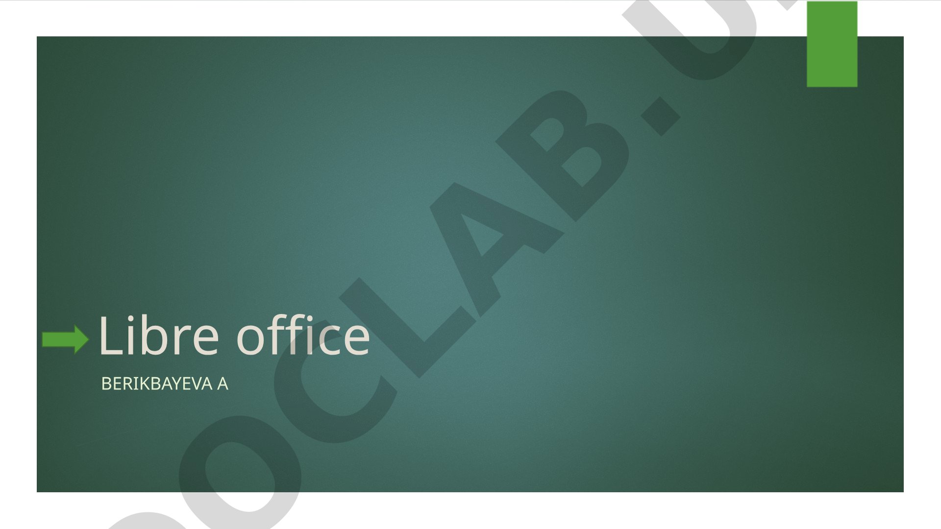 Libre Office tarixi va imkoniyatlari