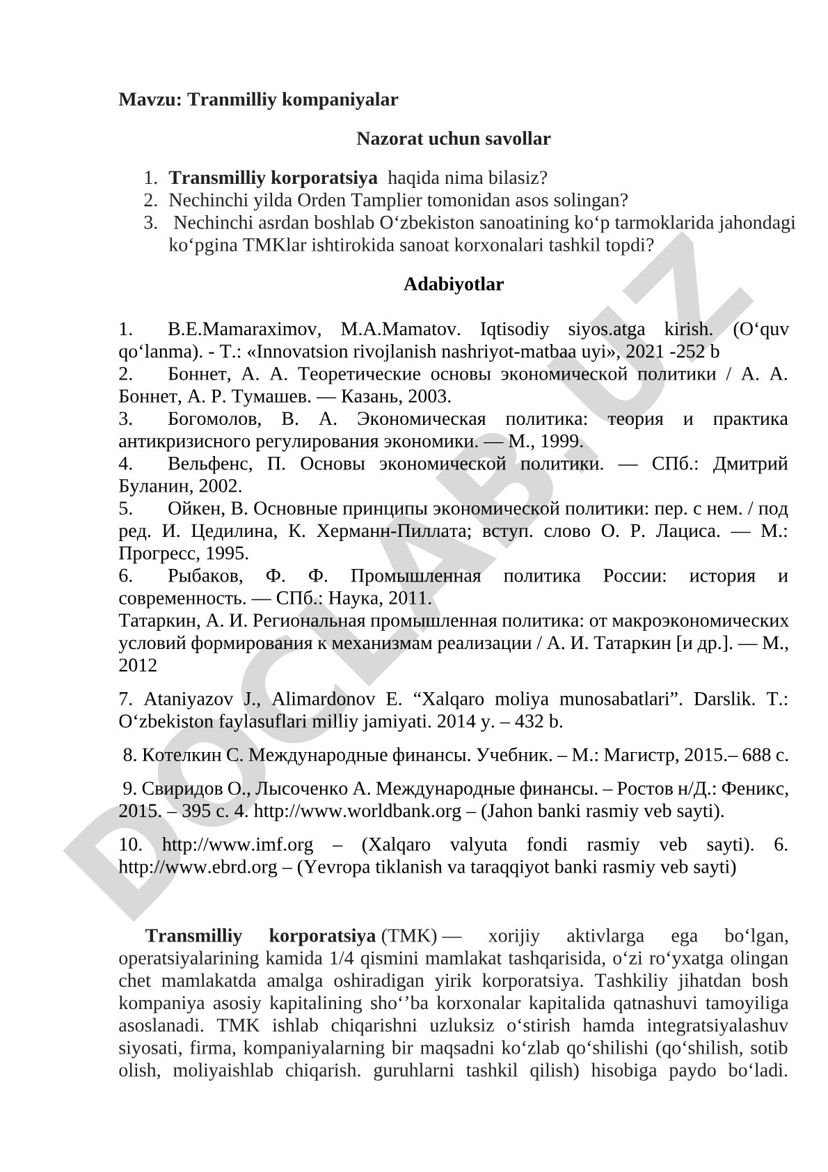 Transmilliy kompaniyalar