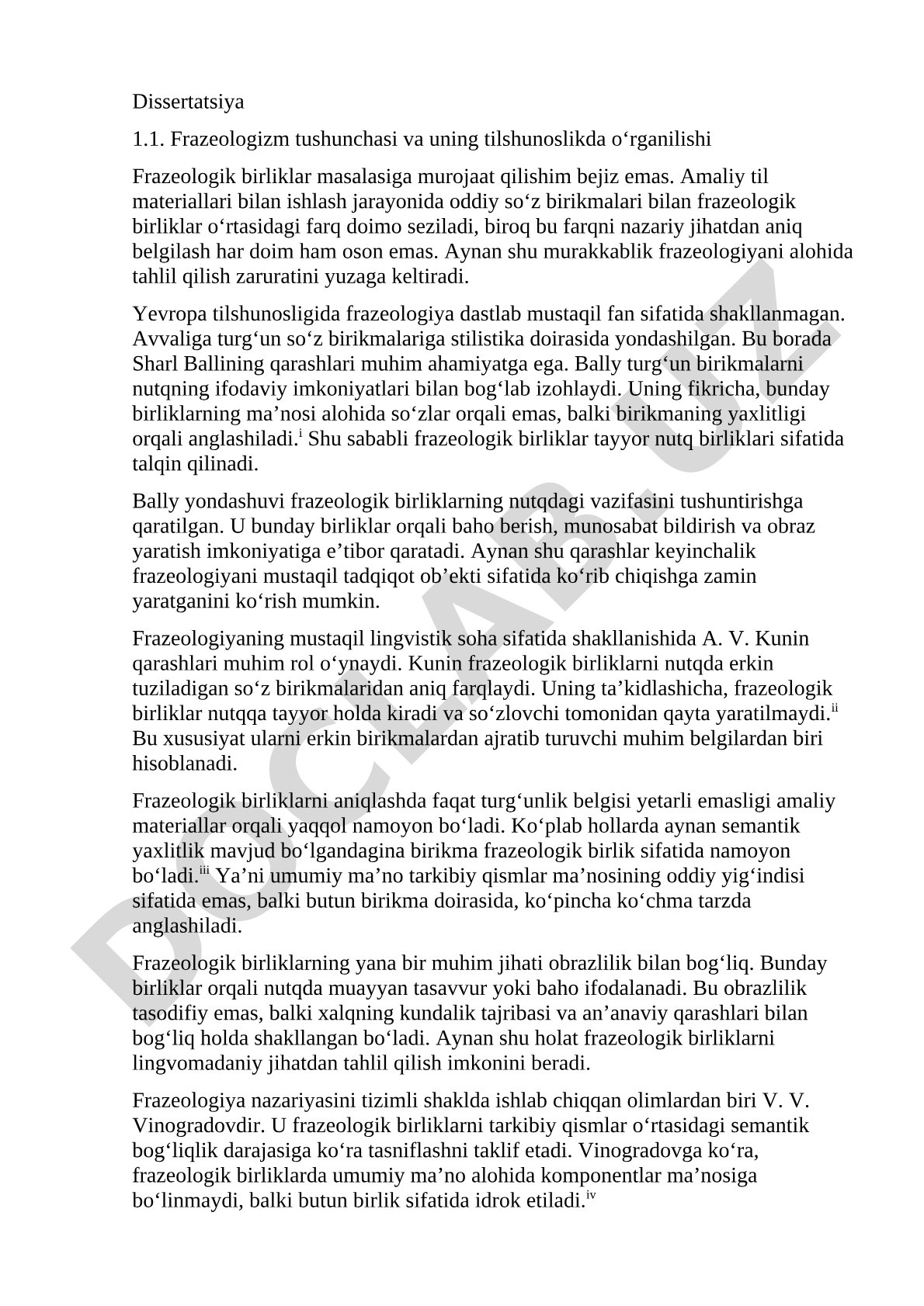 Frazeologizm tushunchasi va uning tilshunoslikda o‘rganilishi