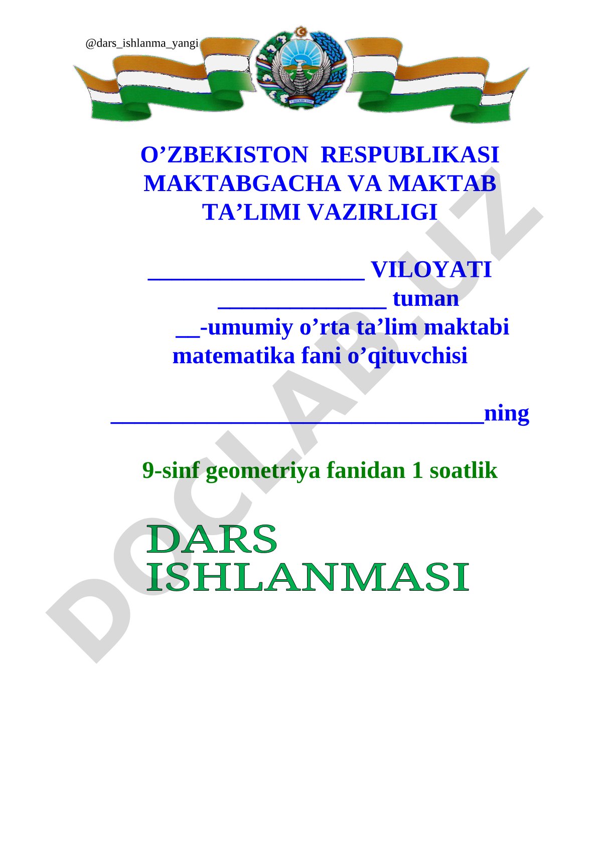 Sinuslar va kosinuslar teoremalarining ba'zi tatbiqlari