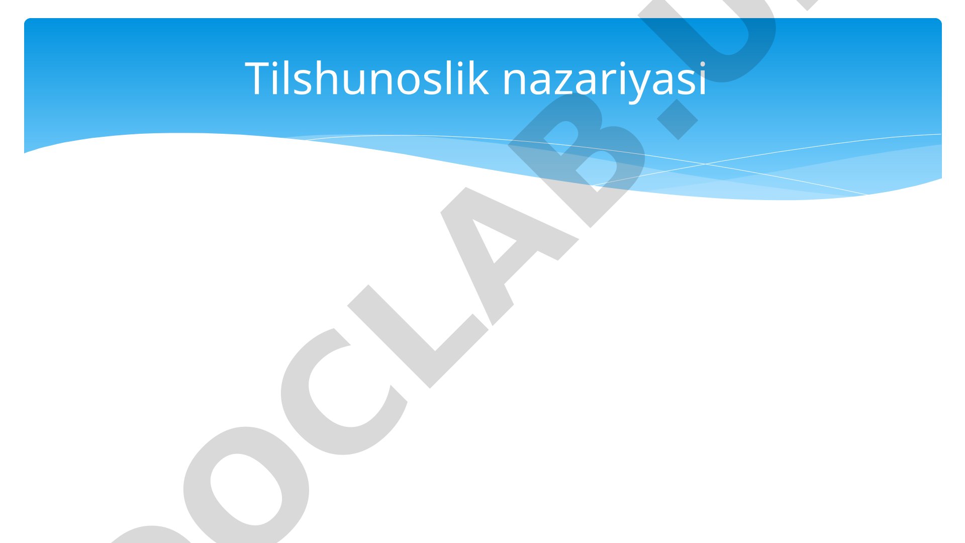 Tilshunoslik nazariyasi: Yozuv va uning turlari