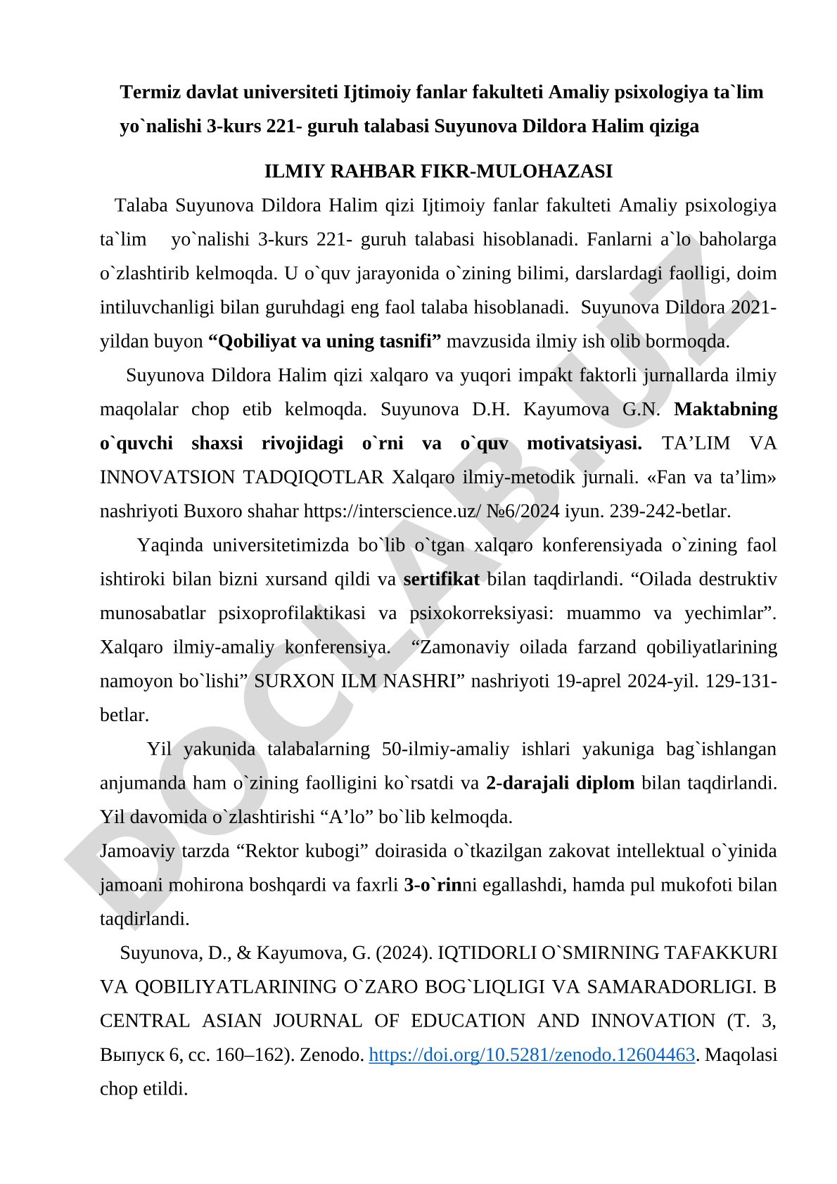 Qobiliyat va uning tasnifi