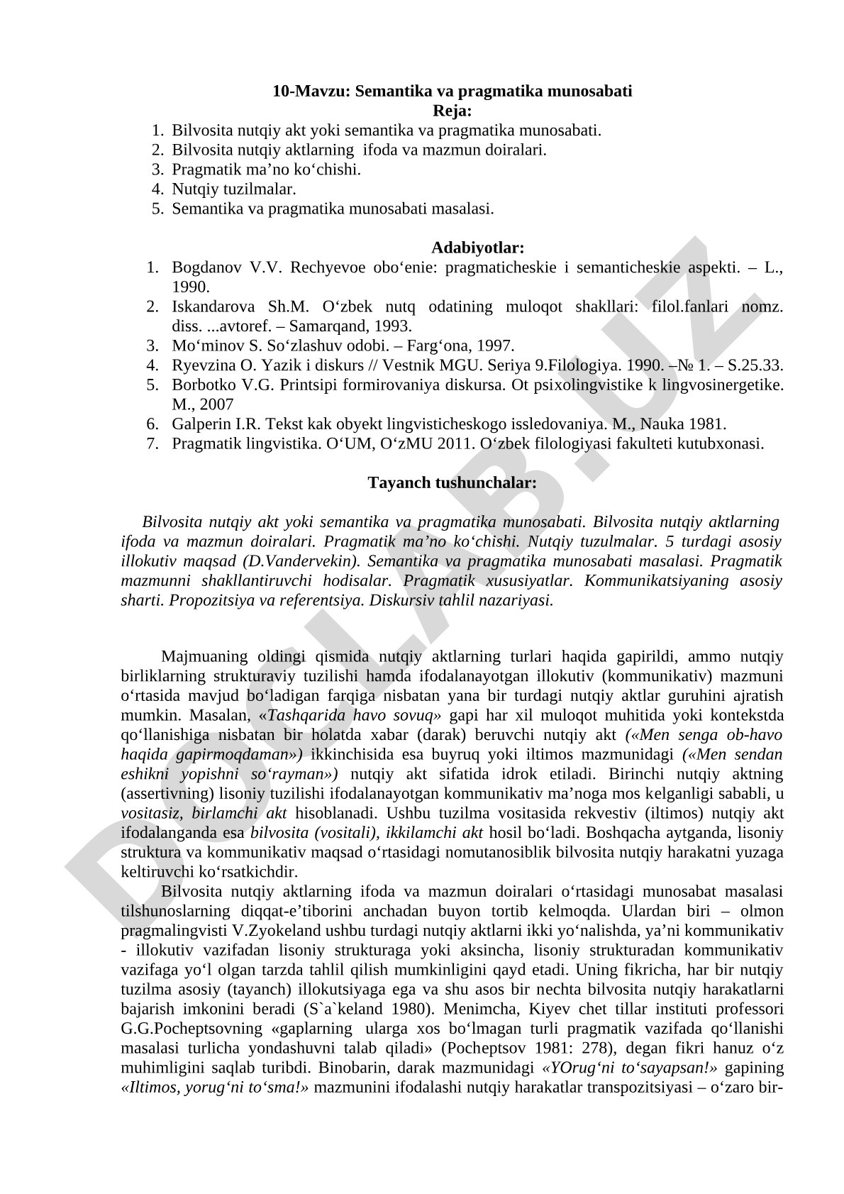 Semantika va pragmatika munosabati