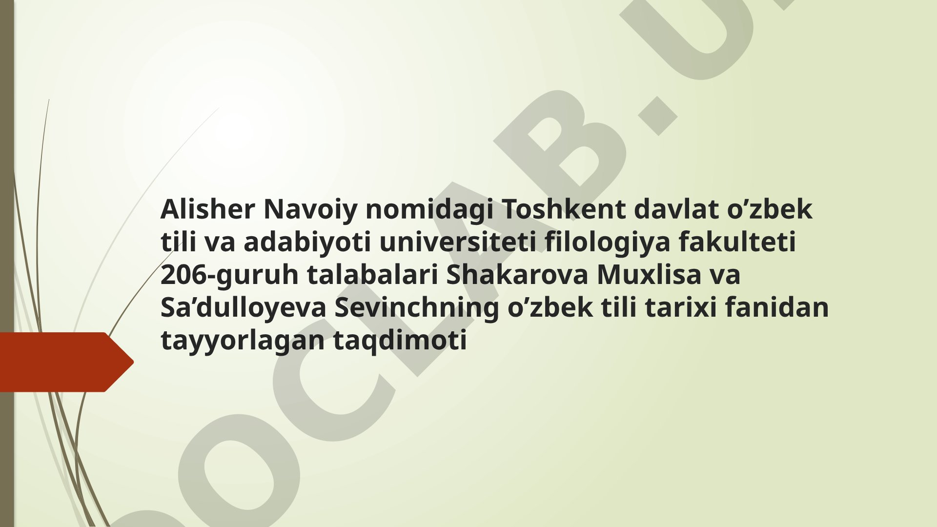 Qadimgi turkiy tilda ravish so'z turkumi