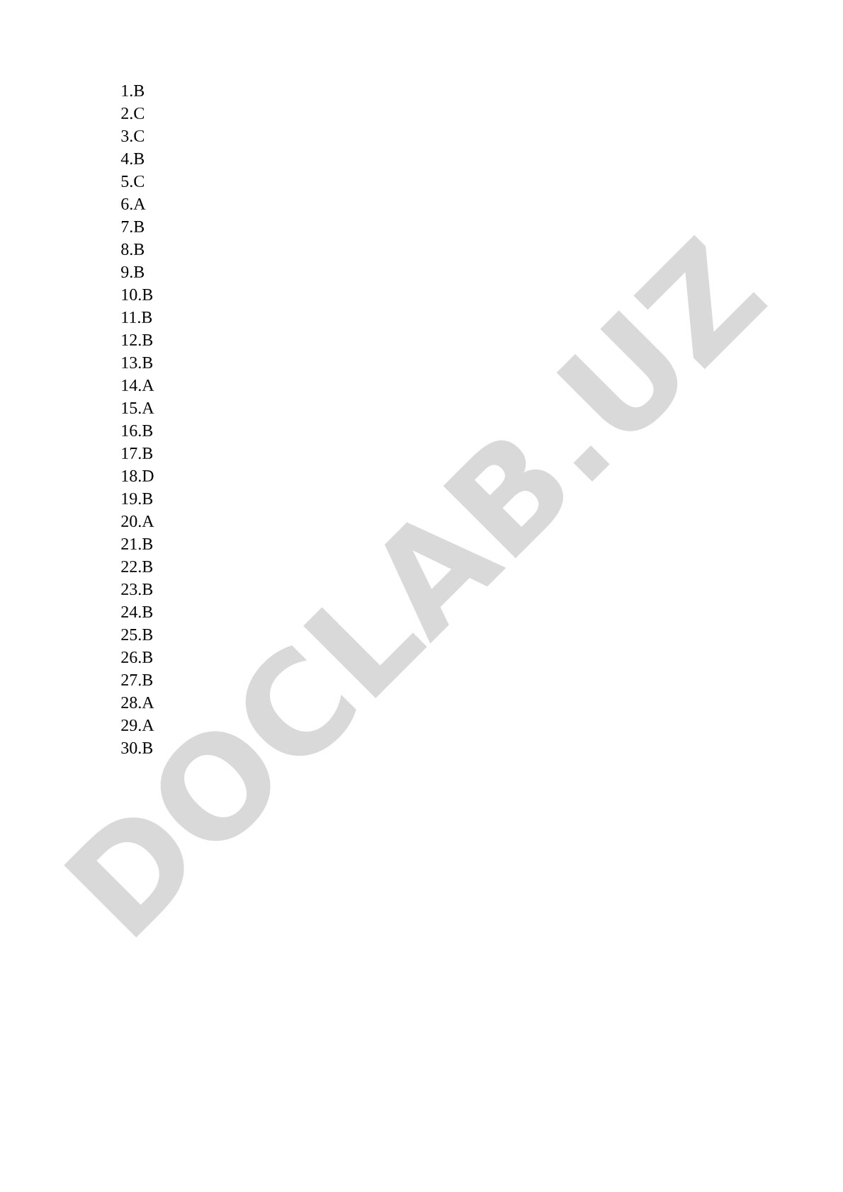 Test javoblari