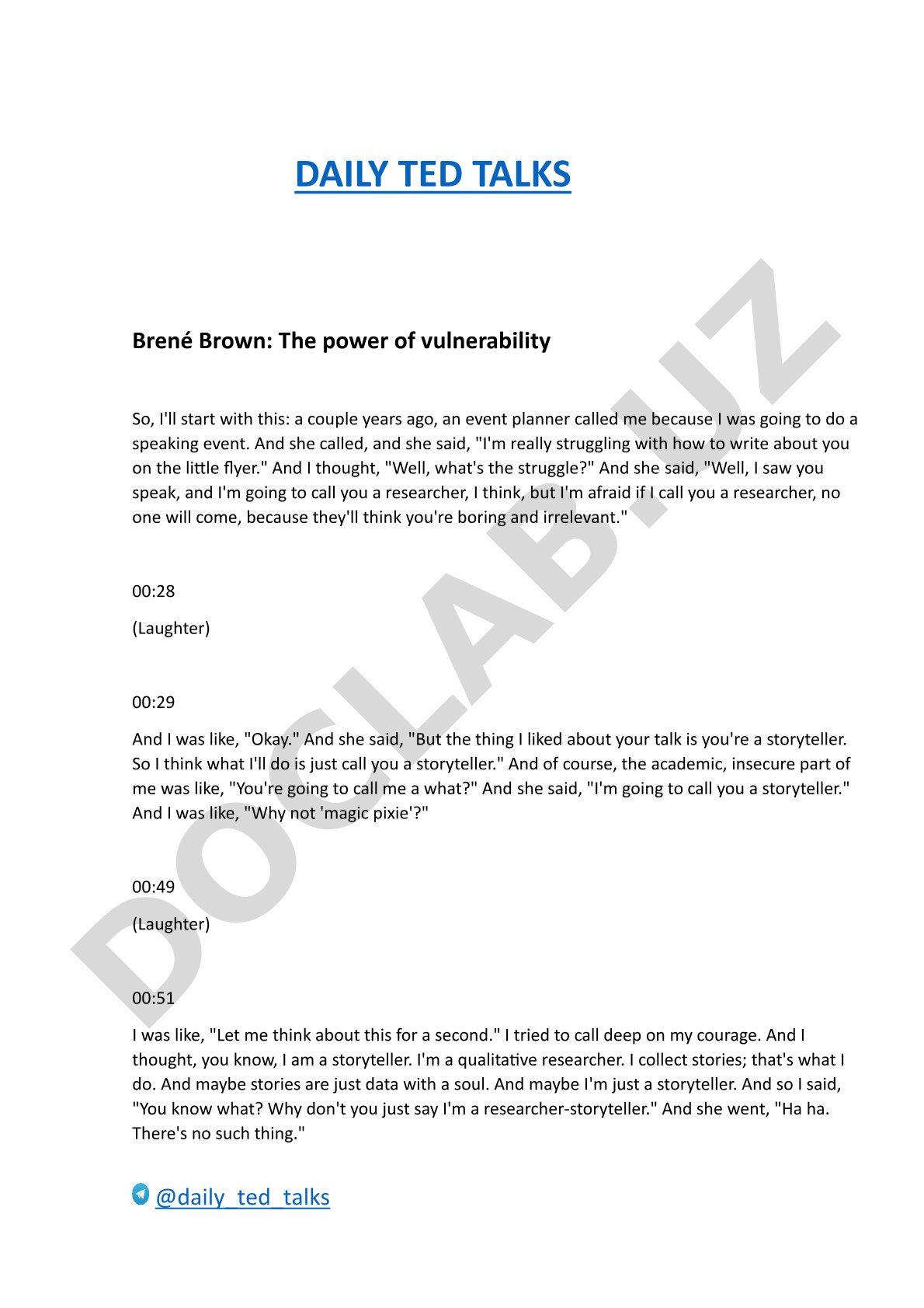 Brené Brown: The power of vulnerability