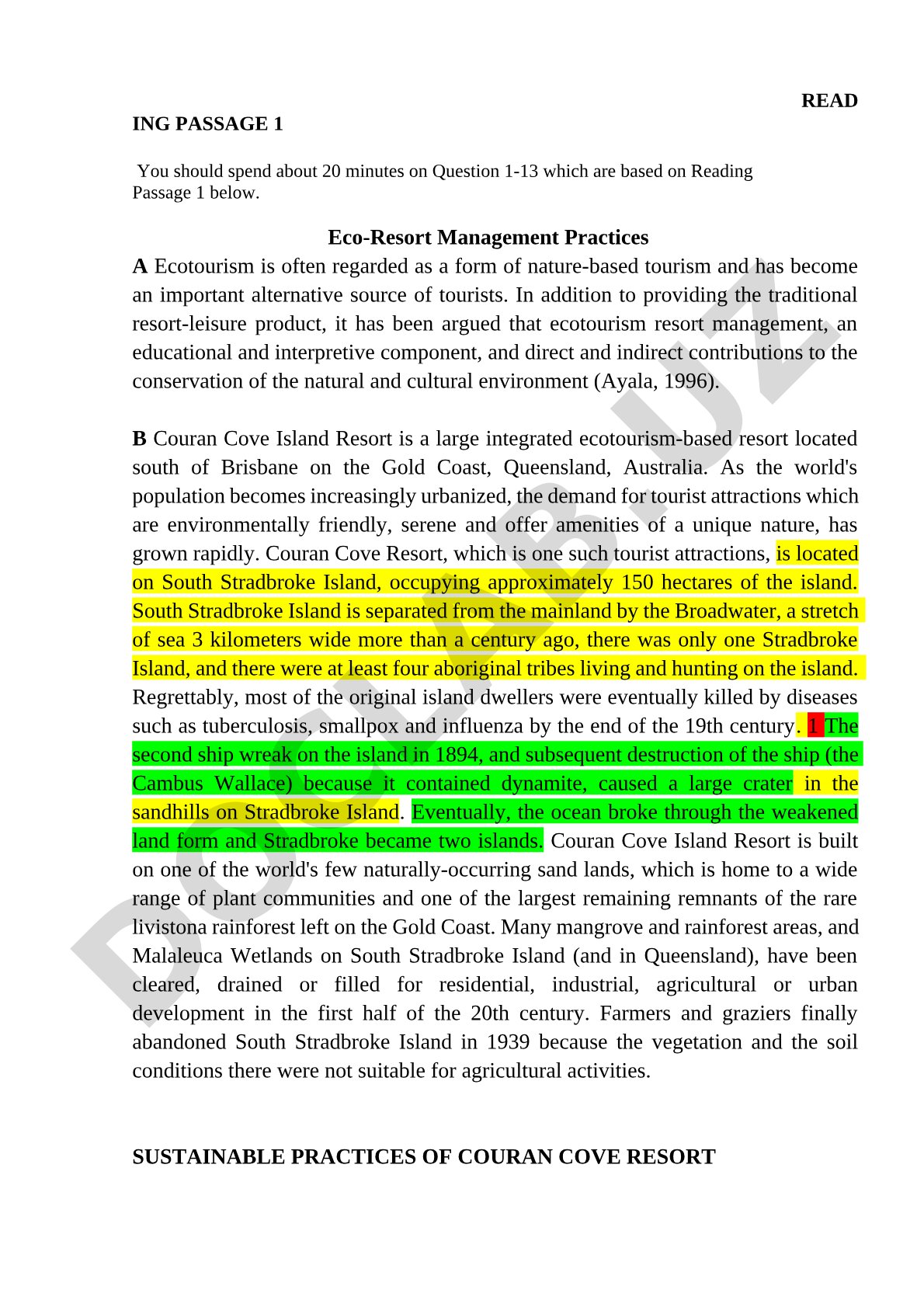 Eco-Resort Management Practices