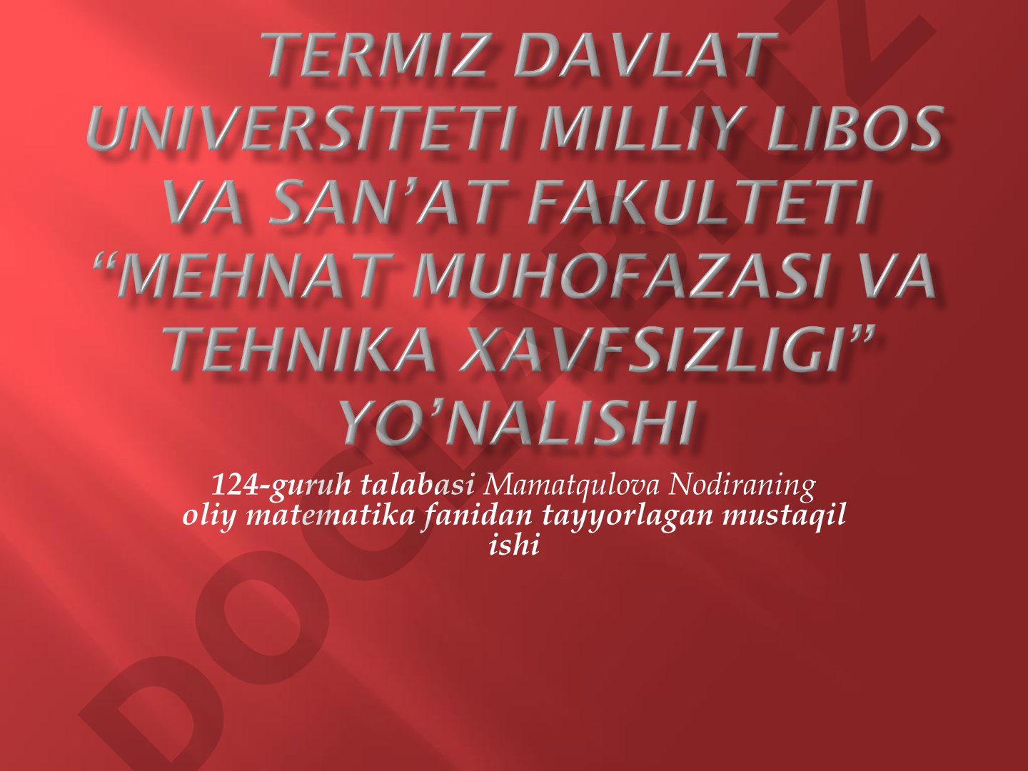 To'plam tushunchasi va to'plamlar ustida amallar