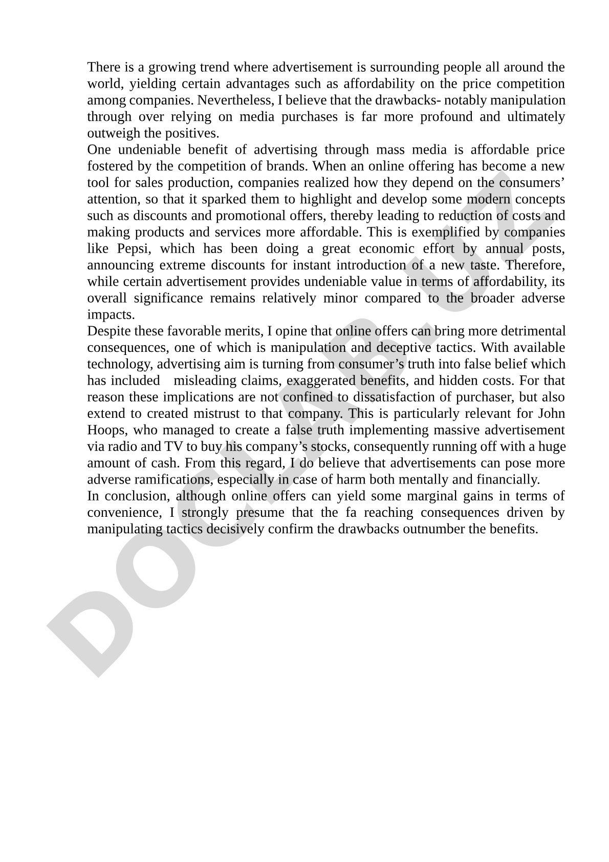 Advertising through mass media: advantages and disadvantages
