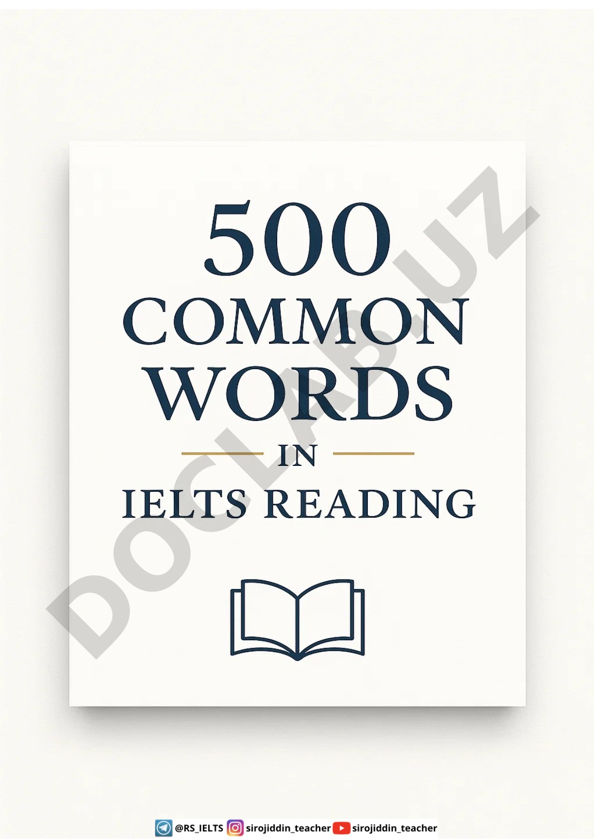 IELTS Reading Synonym Bank – Set 1 (1–100)