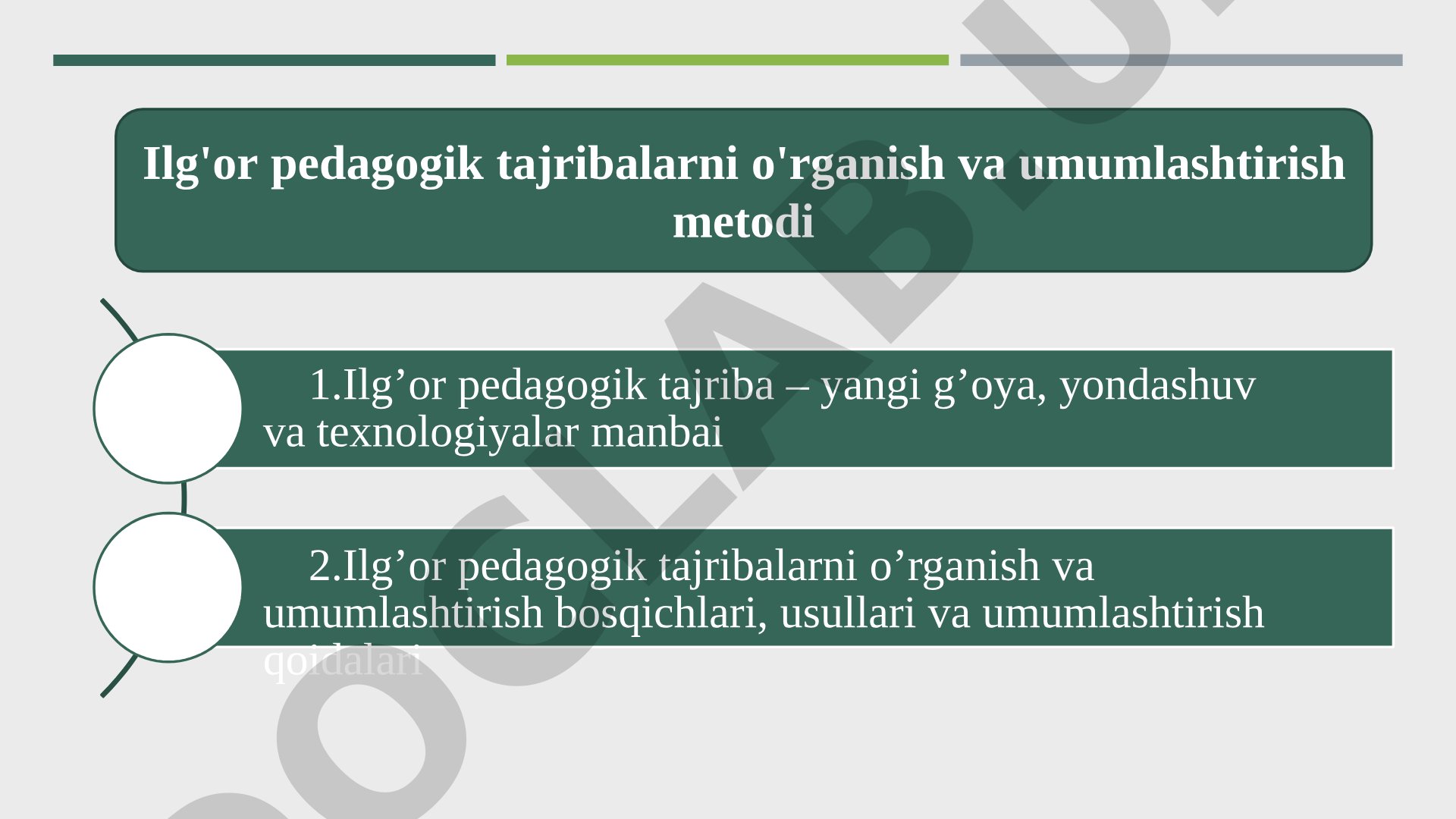 Ilg'or pedagogik tajriba – yangi g'oya, yondashuv va texnologiyalar manbai