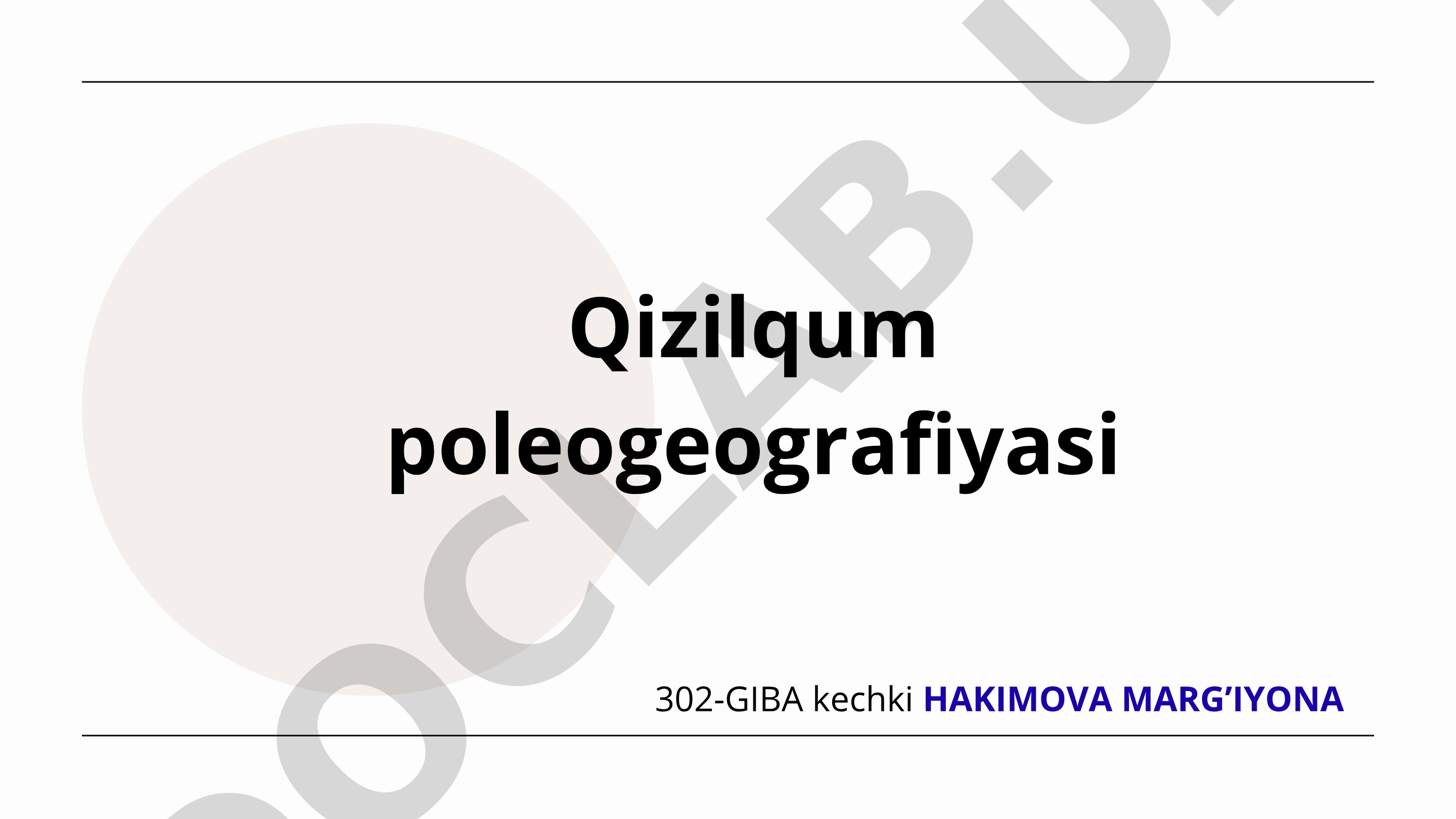 Tabiiy Geografiya Qizilqum taqdimot