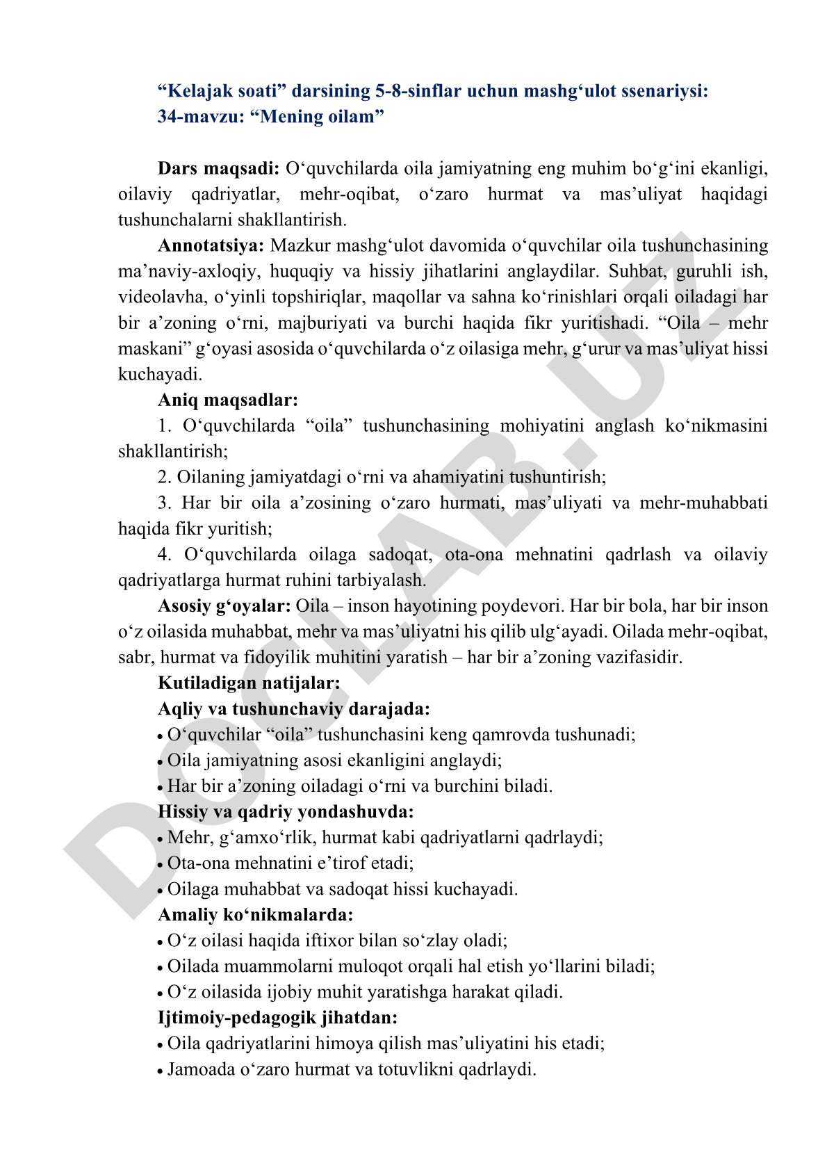 Mening oilam