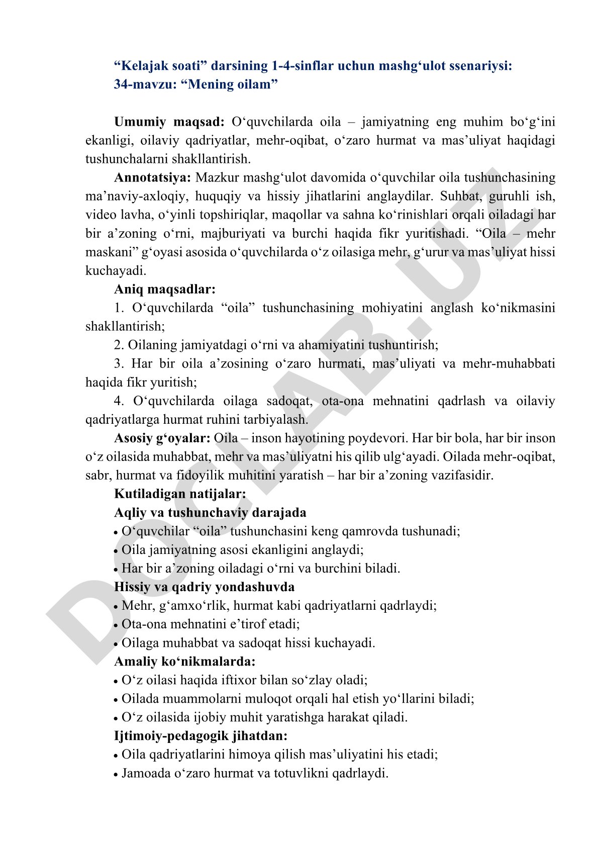 Mening oilam