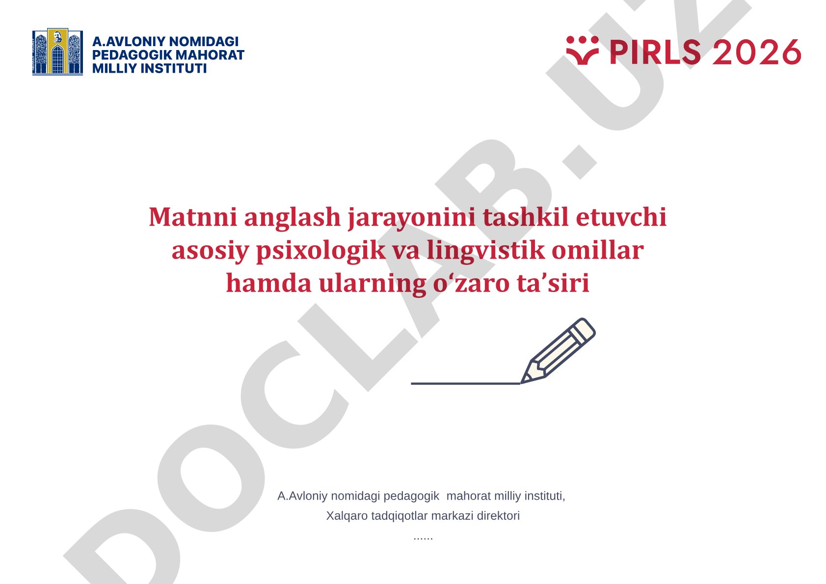 Matnni anglash jarayonini tashkil etuvchi asosiy psixologik va lingvistik omillar