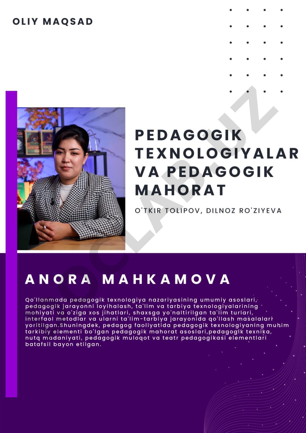 Pedagogik texnologiyalar va pedagogik mahorat
