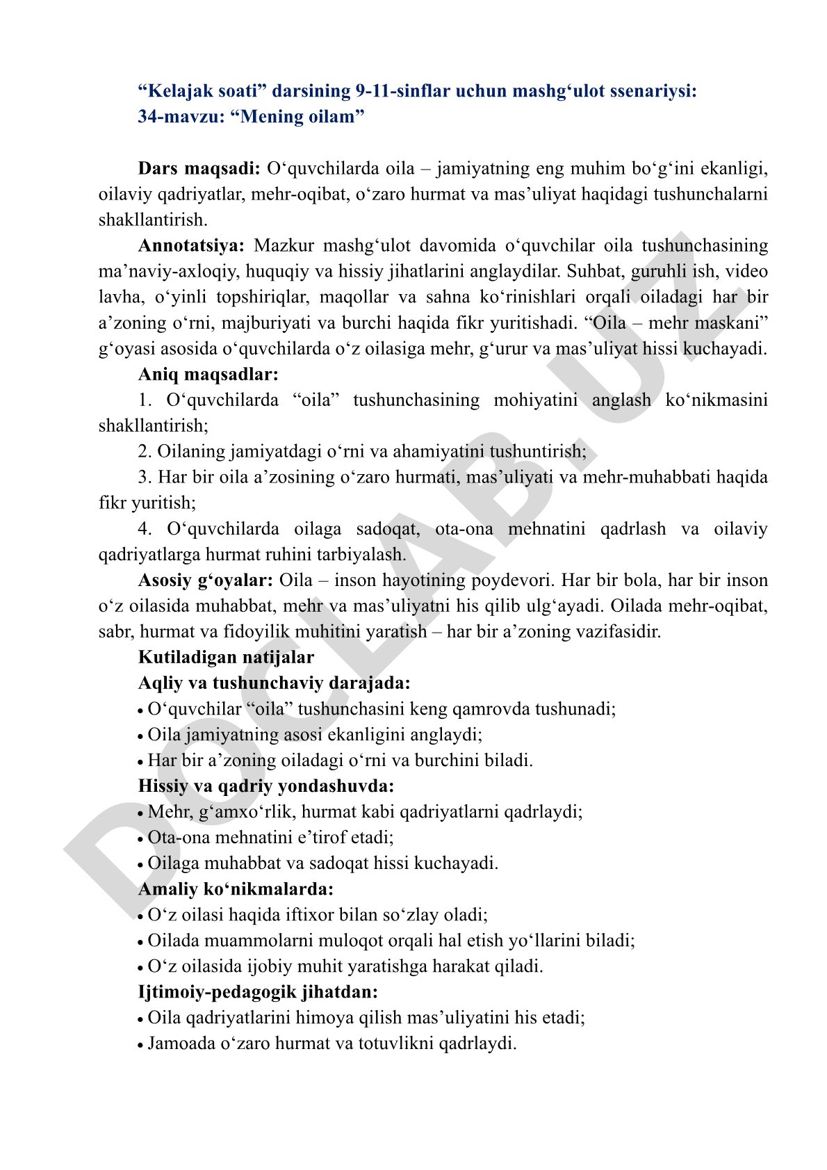 Mening oilam
