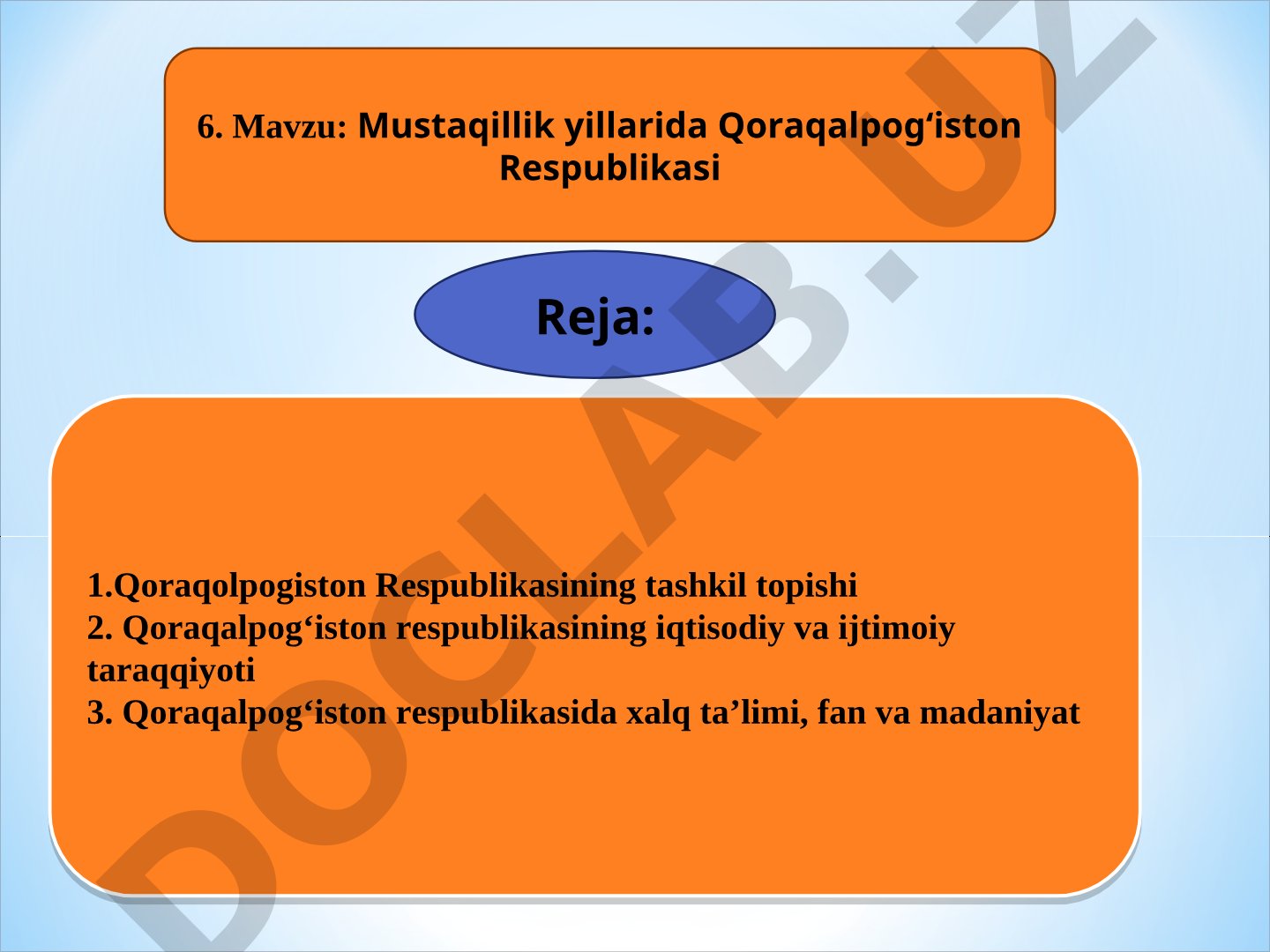 Mustaqillik yillarida Qoraqalpog'iston Respublikasi