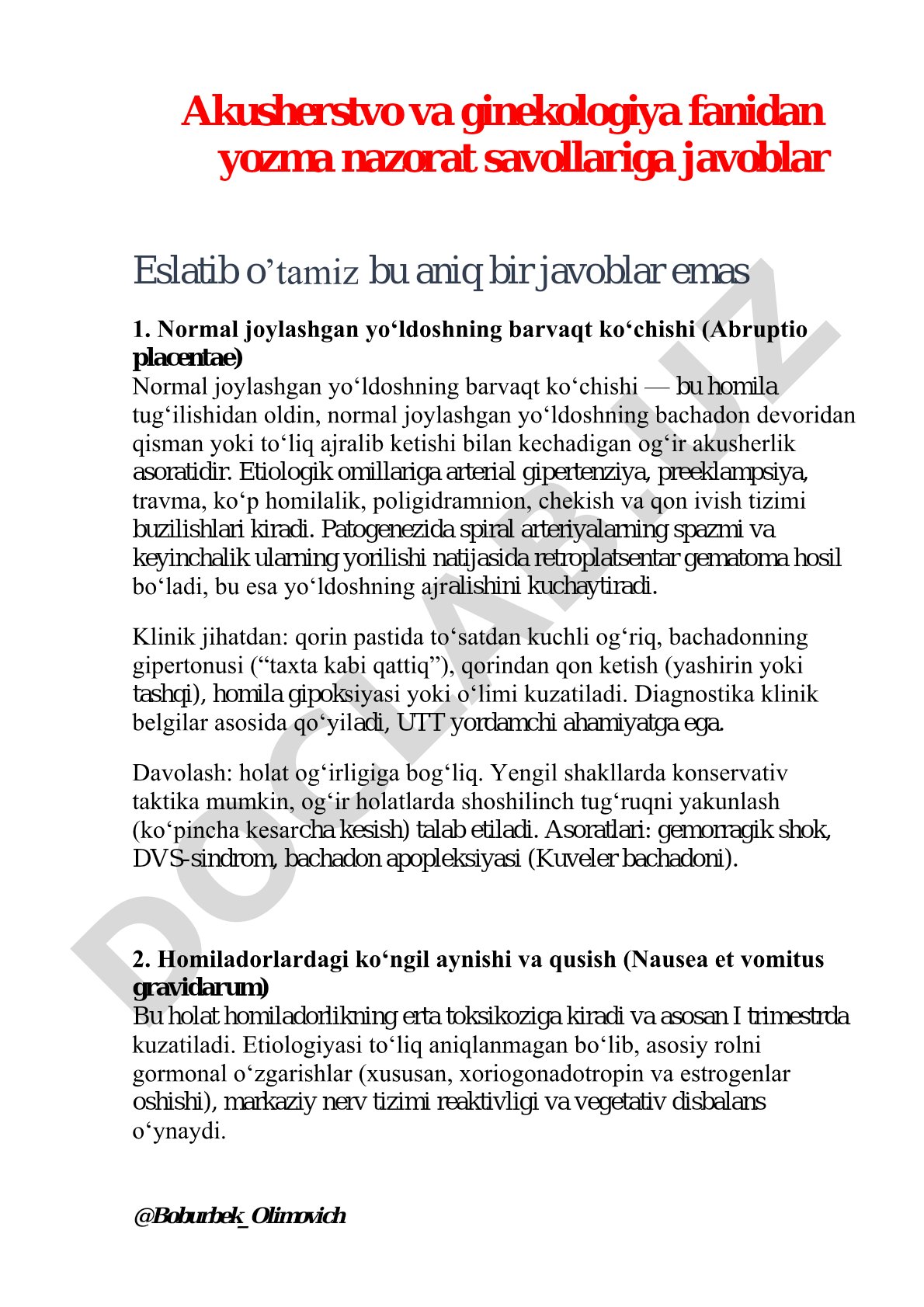 Normal joylashgan yo‘ldoshning barvaqt ko‘chishi