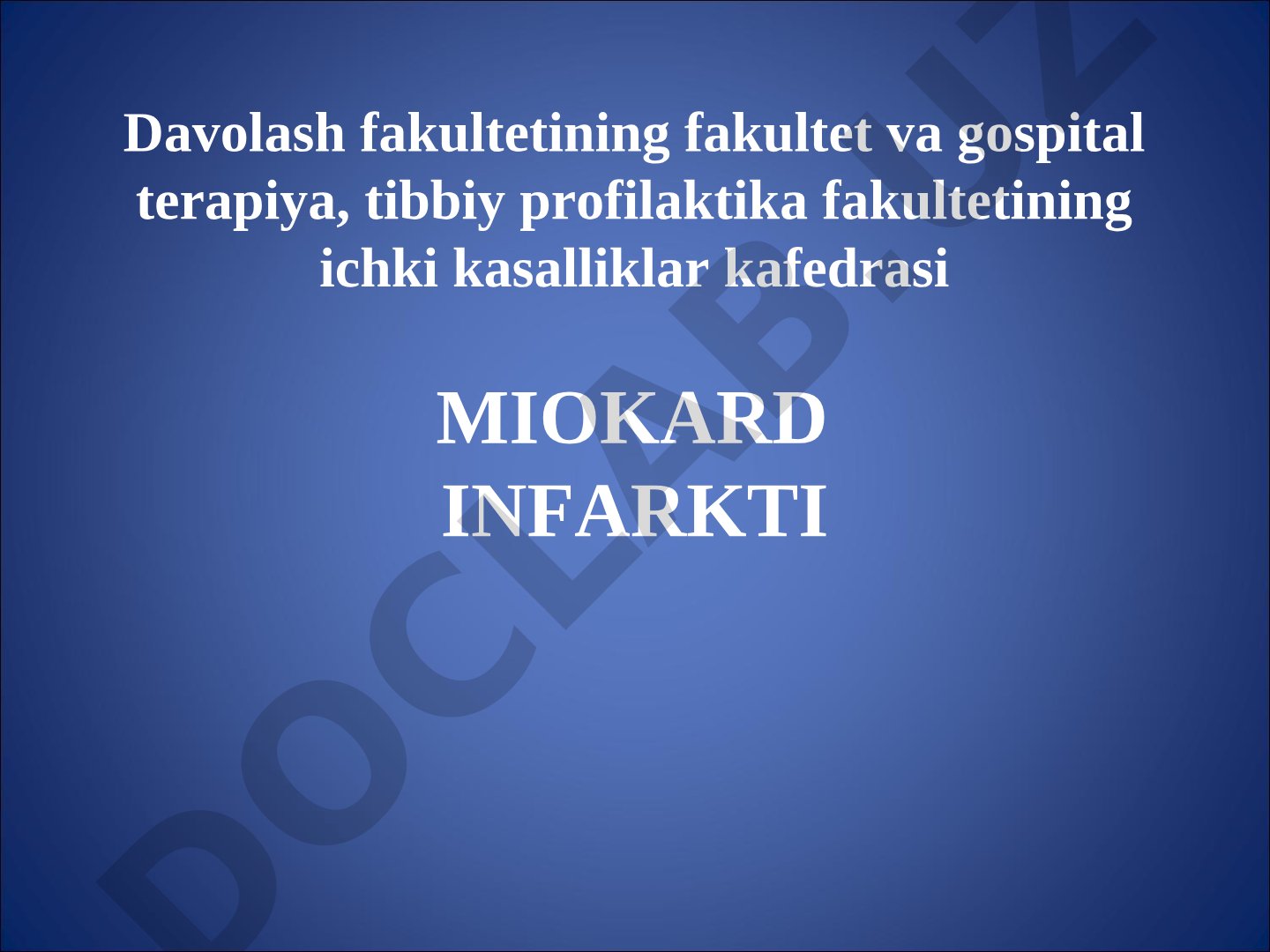 Miokard infarkti