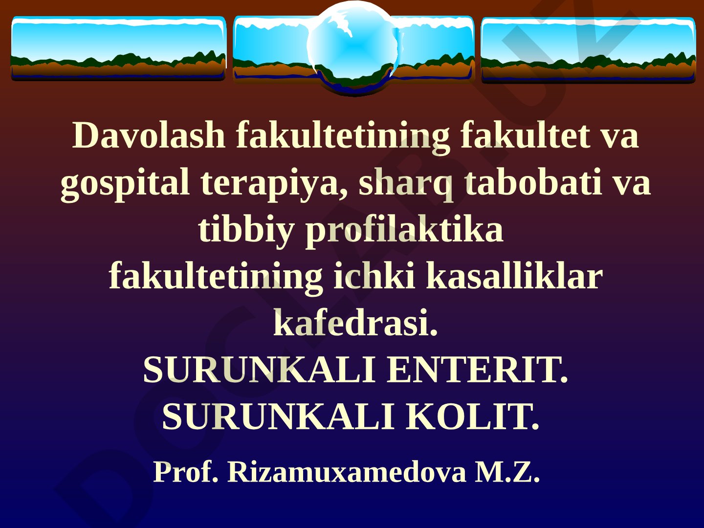 Surunkali enterit va surunkali kolit