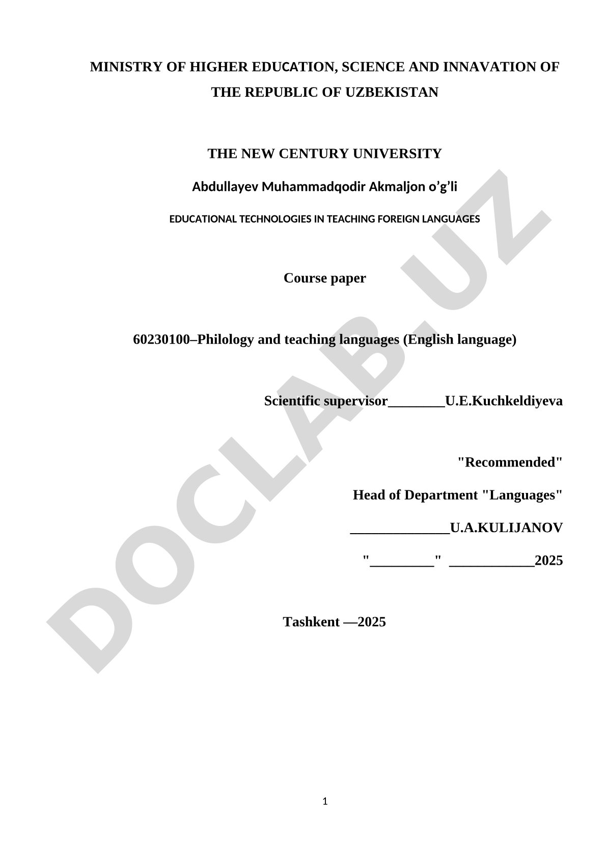 Educational Technologies in Teaching Foreign Languages