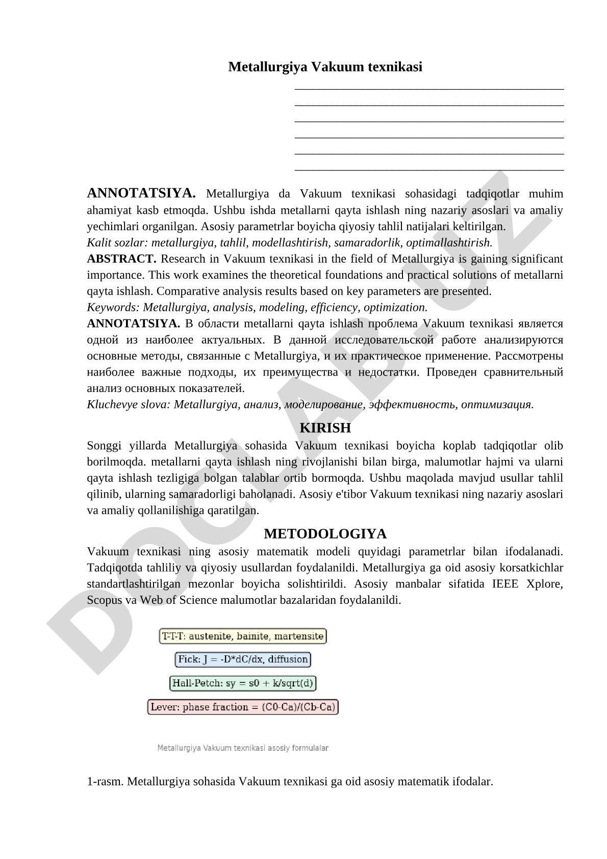 Metallurgiya Vakuum texnikasi