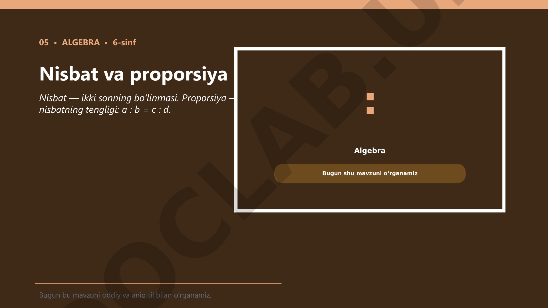 Nisbat va proporsiya
