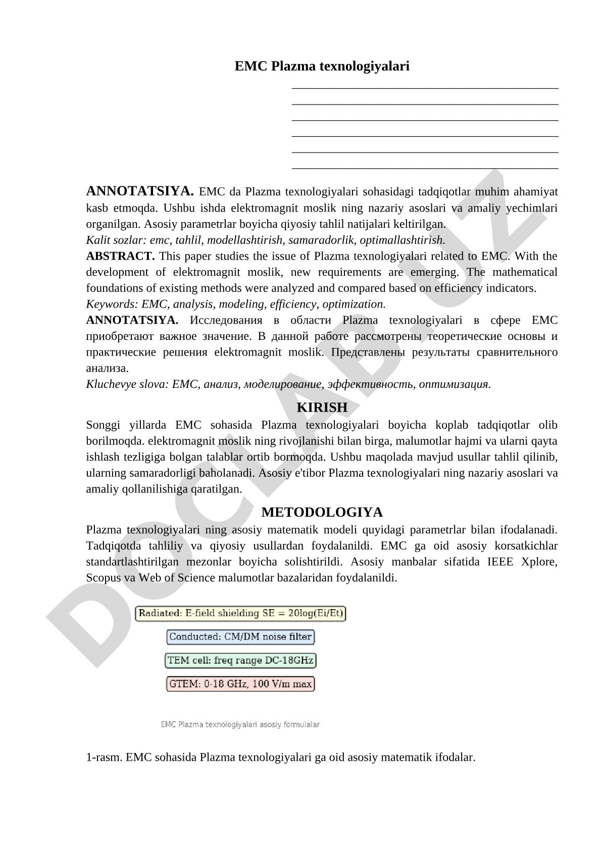EMC Plazma texnologiyalari