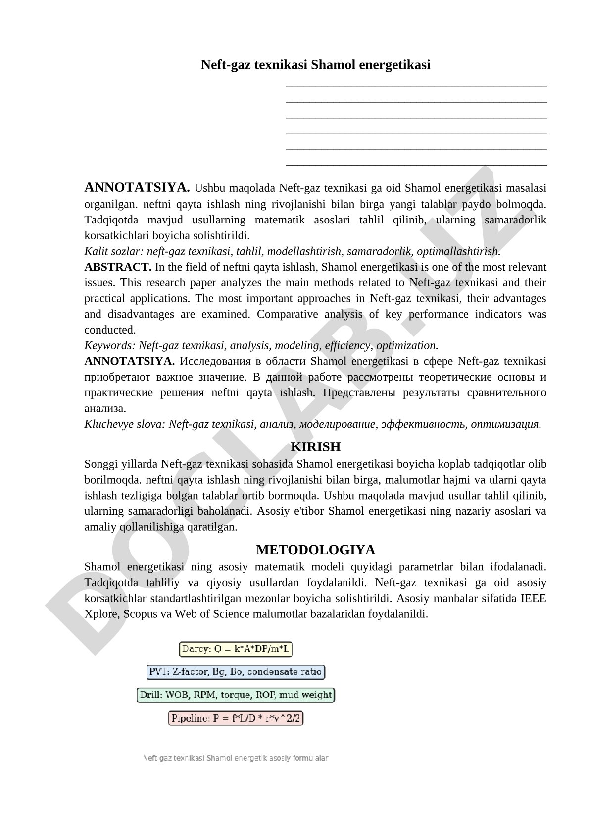 Neft-gaz texnikasi Shamol energetikasi