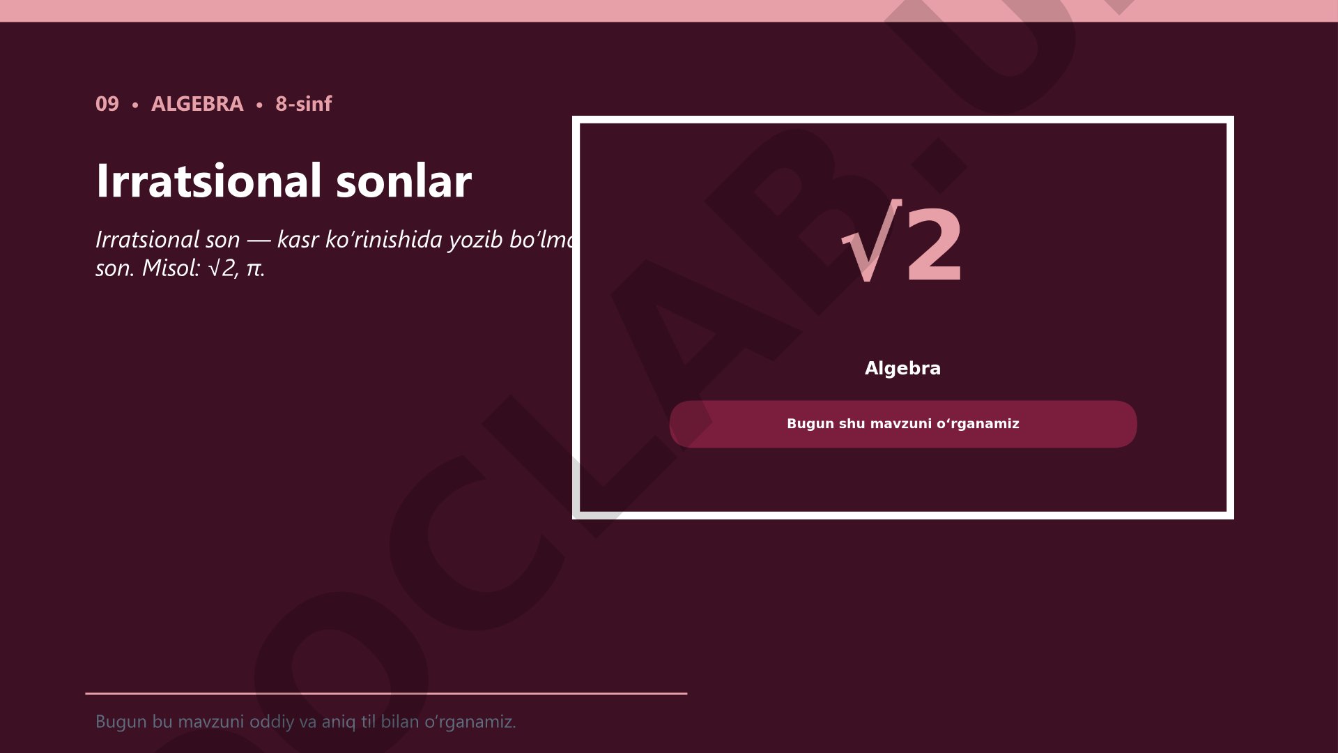 Irratsional sonlar
