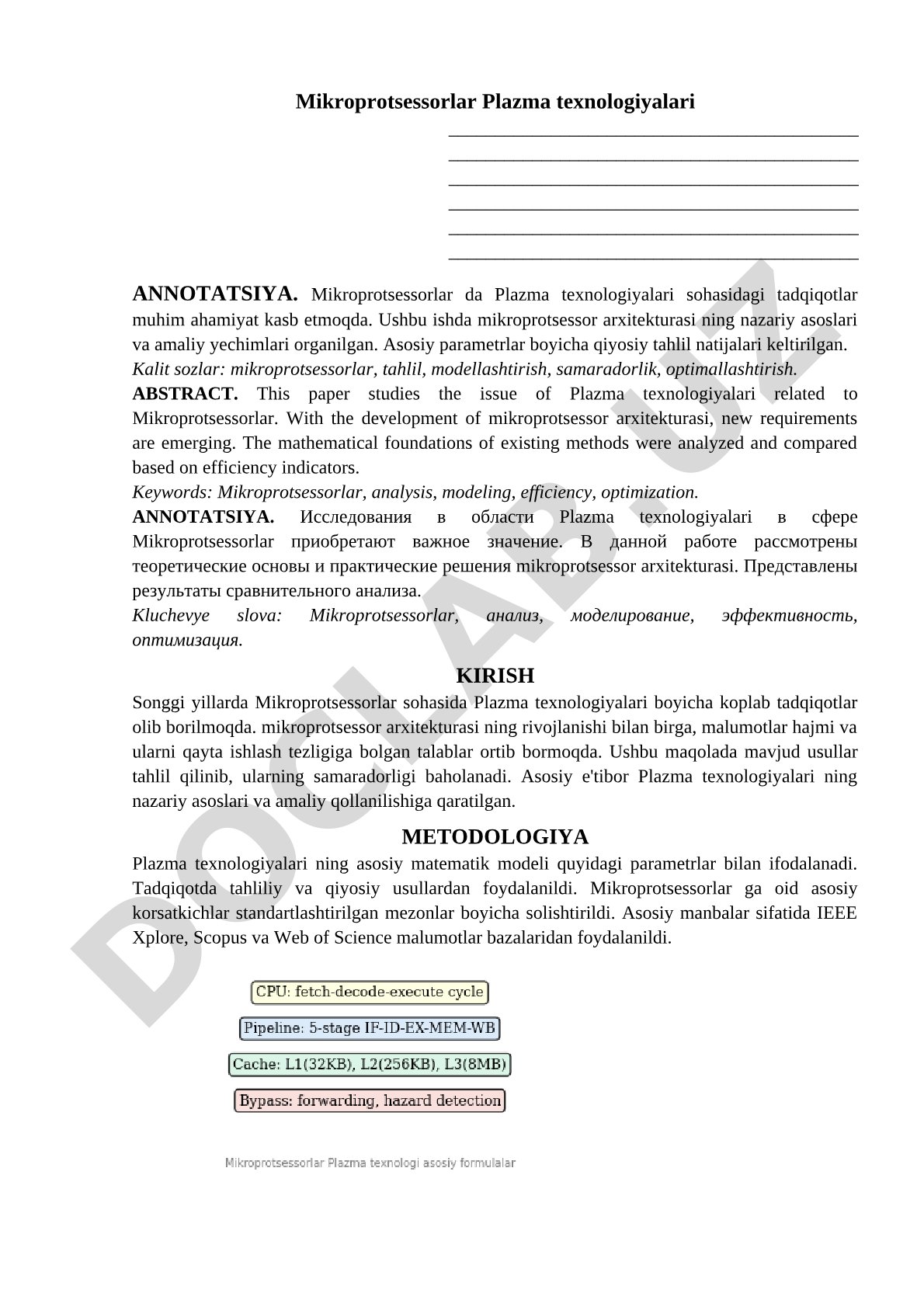 Mikroprotsessorlar Plazma texnologiyalari