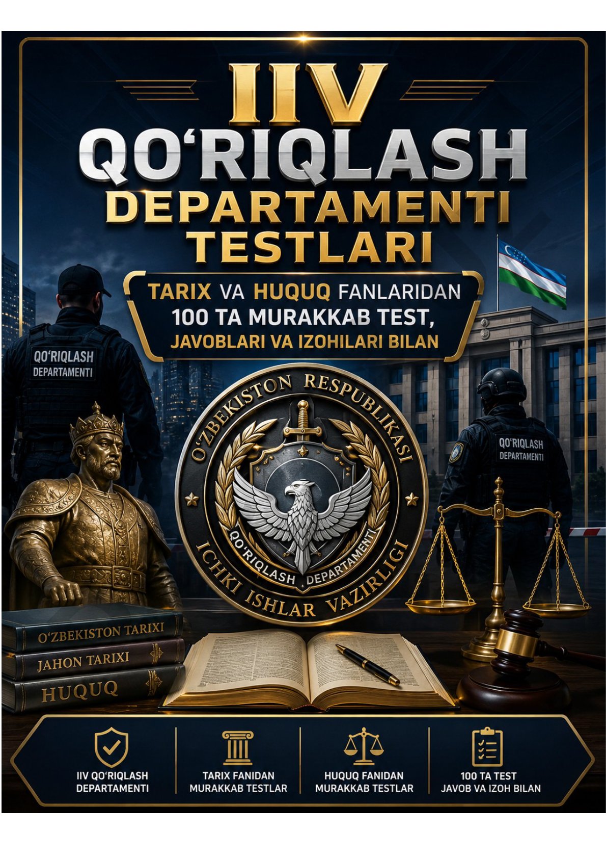 IIV QO'RIQLASH DEPARTAMENTI TESTLARI