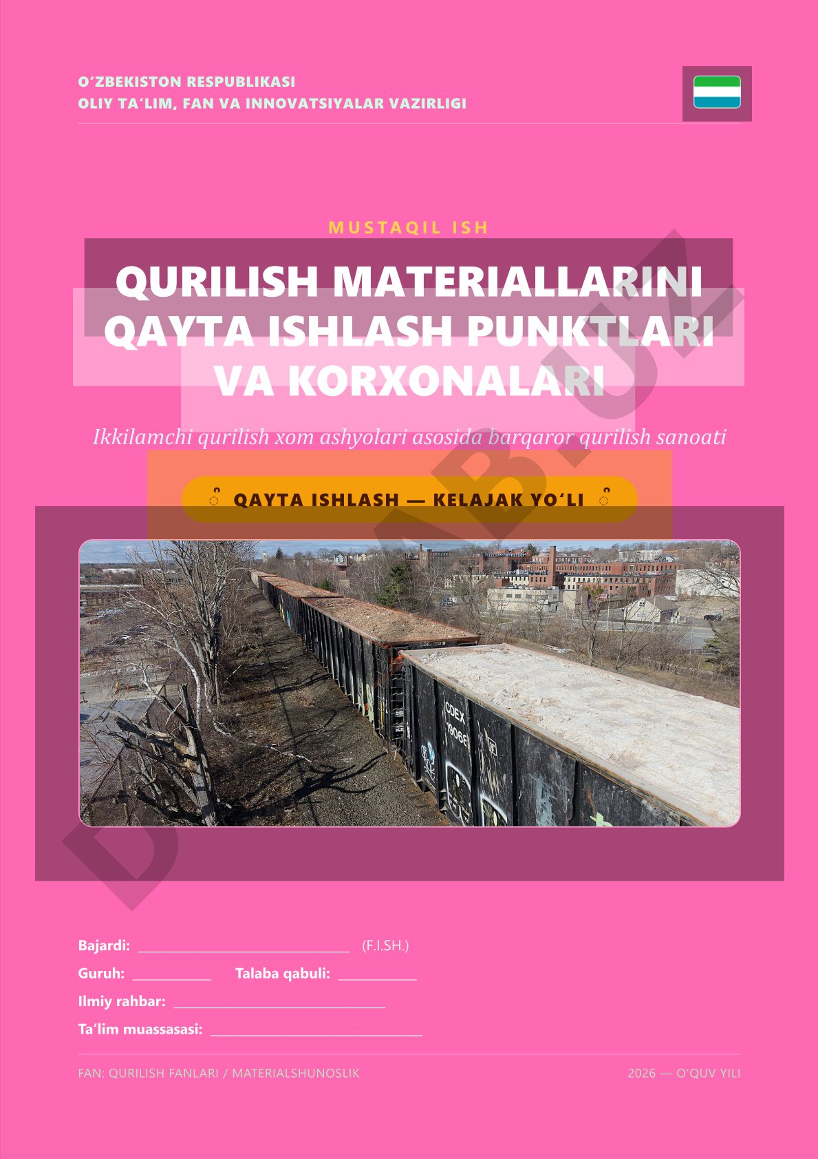 Qurilish materiallarini qayta ishlash punktlari va korxonalari