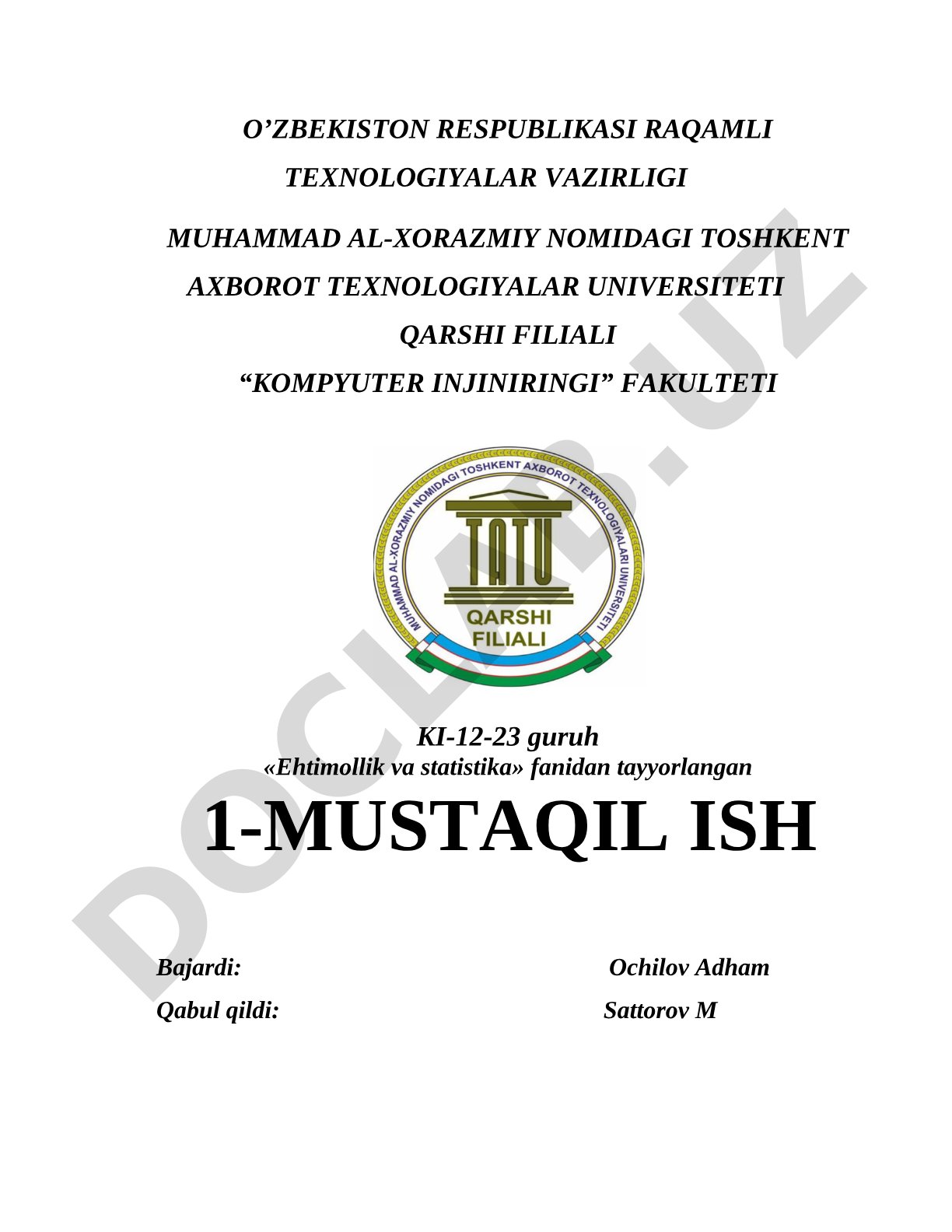 Hodisalar va ularning turlari. Hodisalar algebrasi va sigmaalgebrasi.