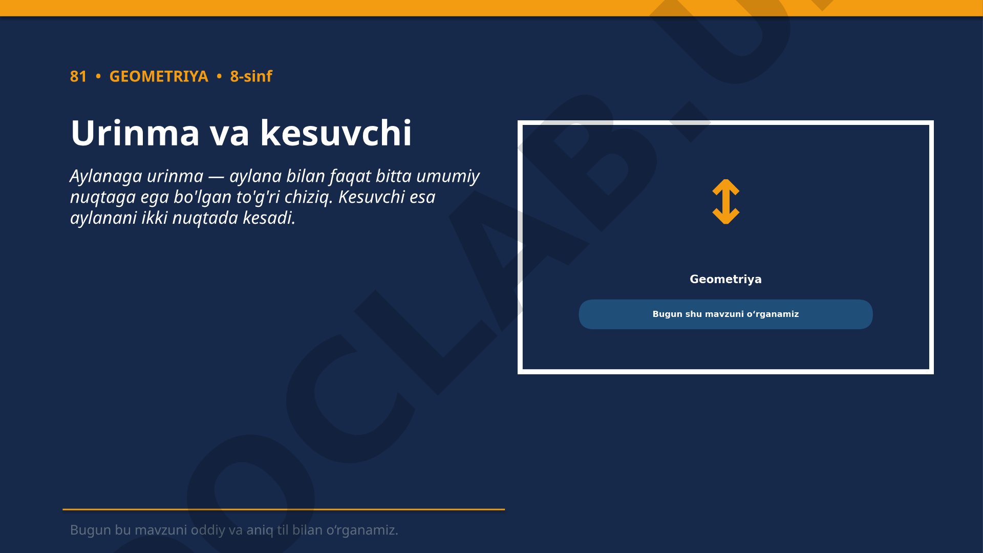 Aylanaga urinma va kesuvchi