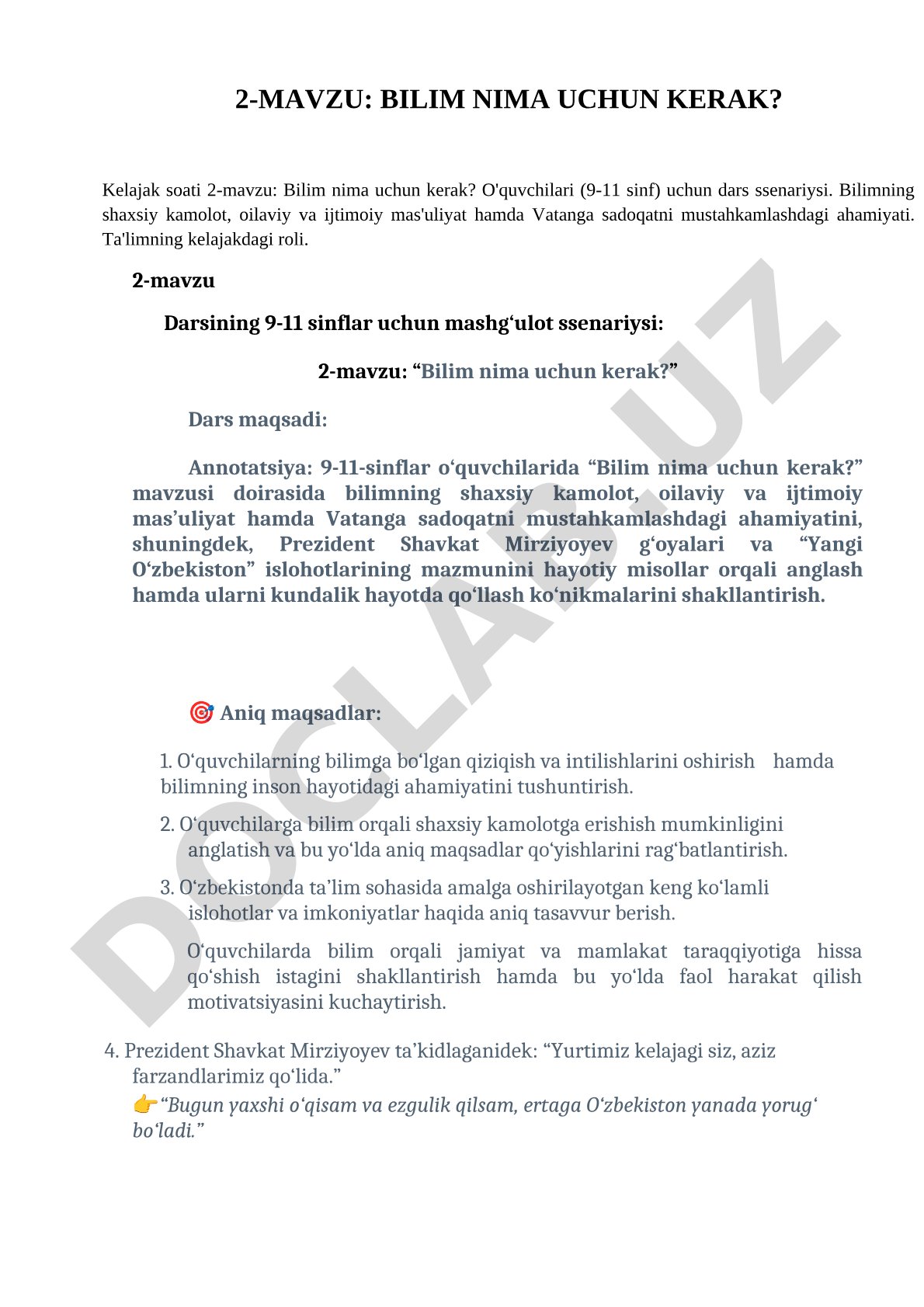 Bilim nima uchun kerak?