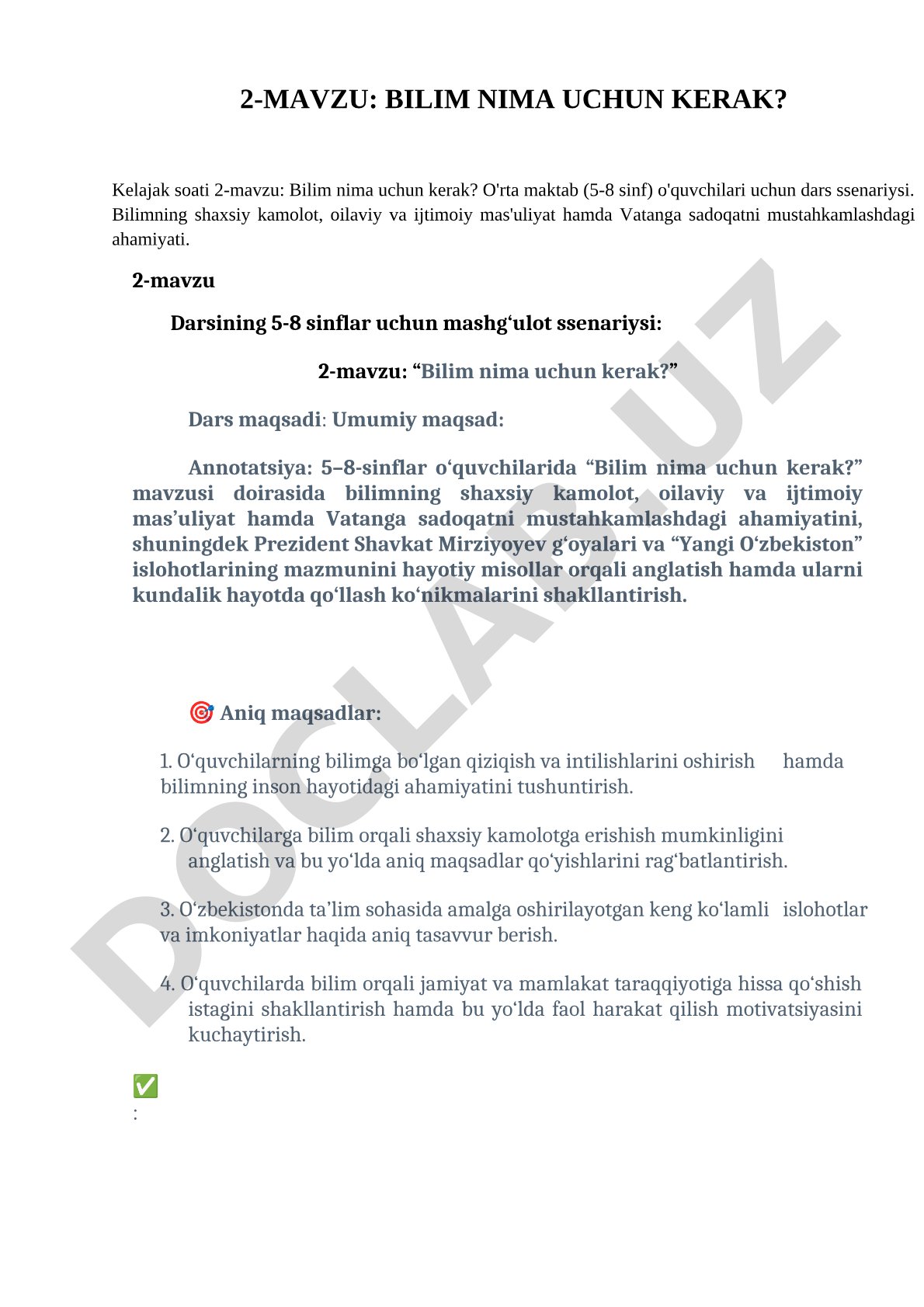 Bilim nima uchun kerak?
