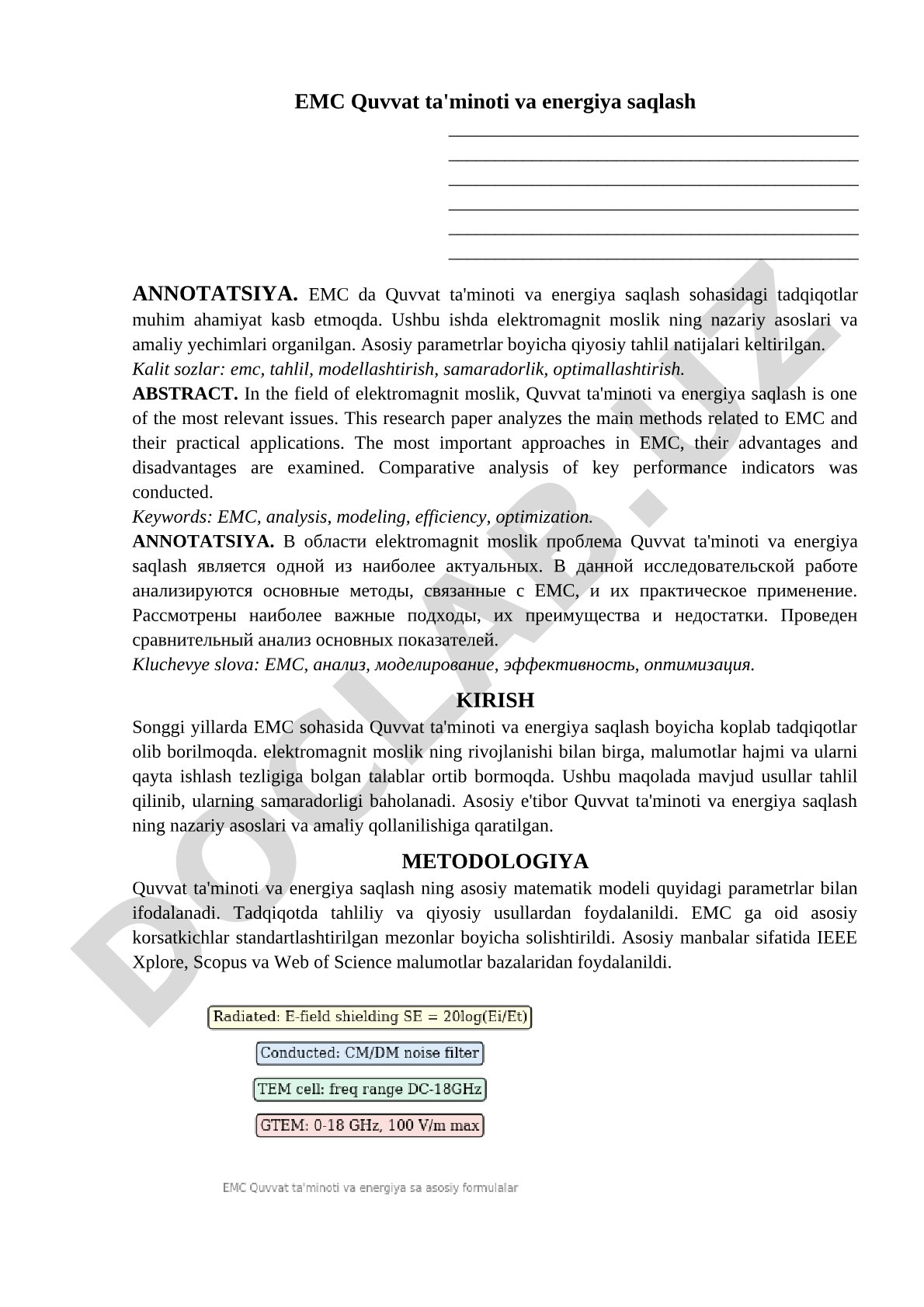 EMC Quvvat ta'minoti va energiya saqlash