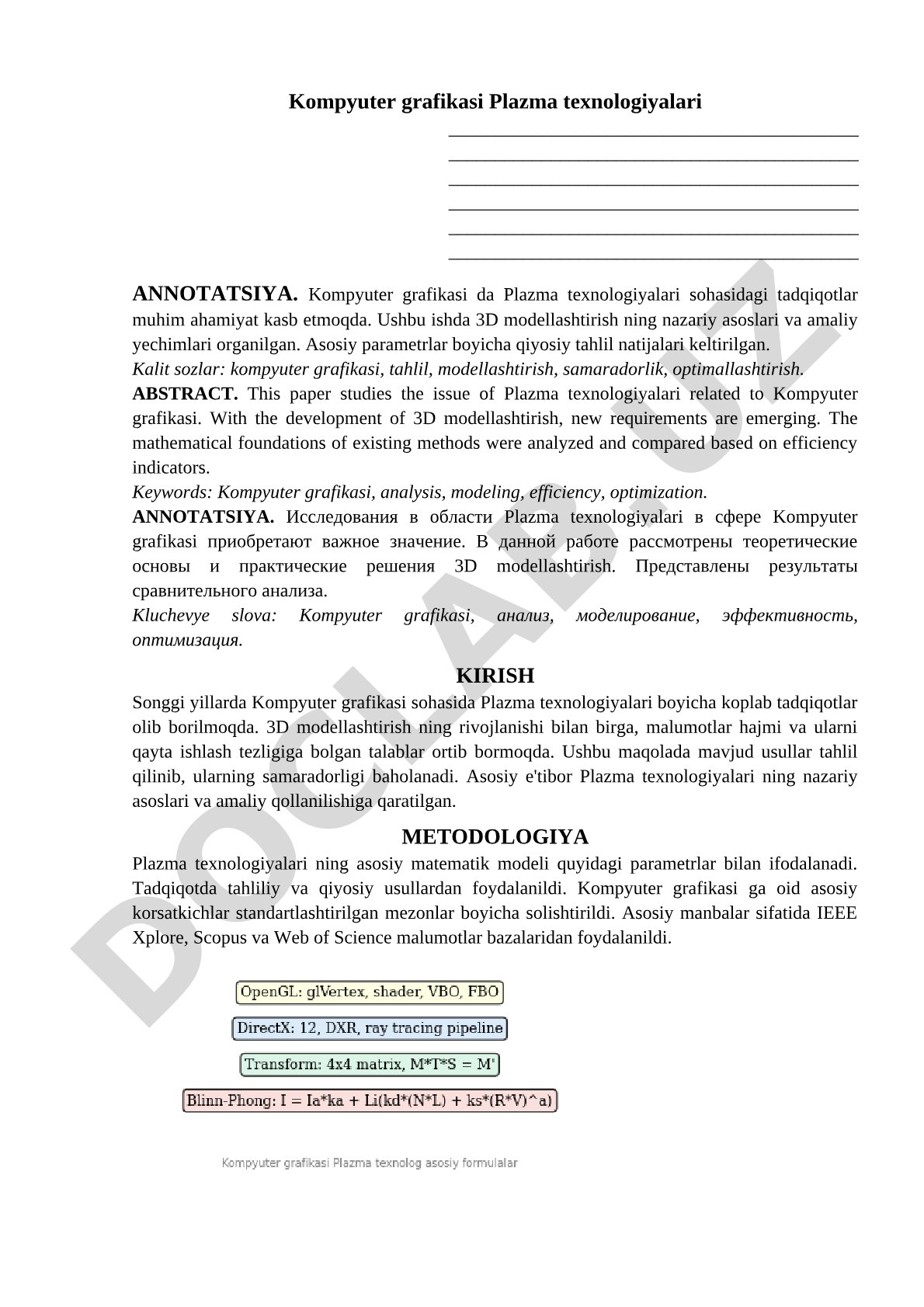 Kompyuter grafikasi Plazma texnologiyalari