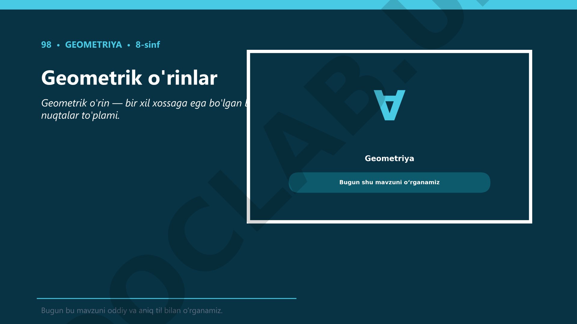 Geometrik o'rinlar