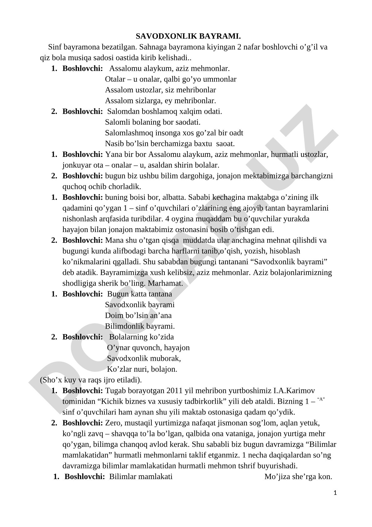 Savodxonlik bayrami
